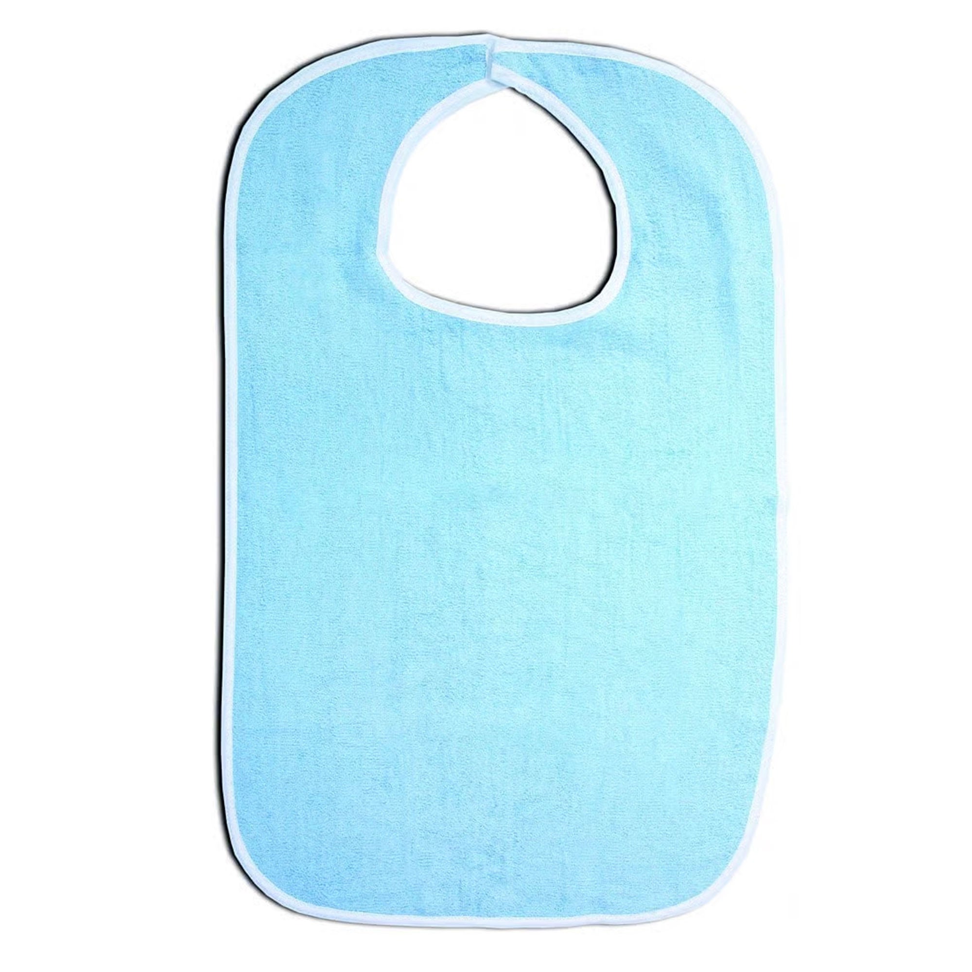 Alex Ortho - C3042 Bib Hook and Loop Closure Reusable Terry Cloth Blue