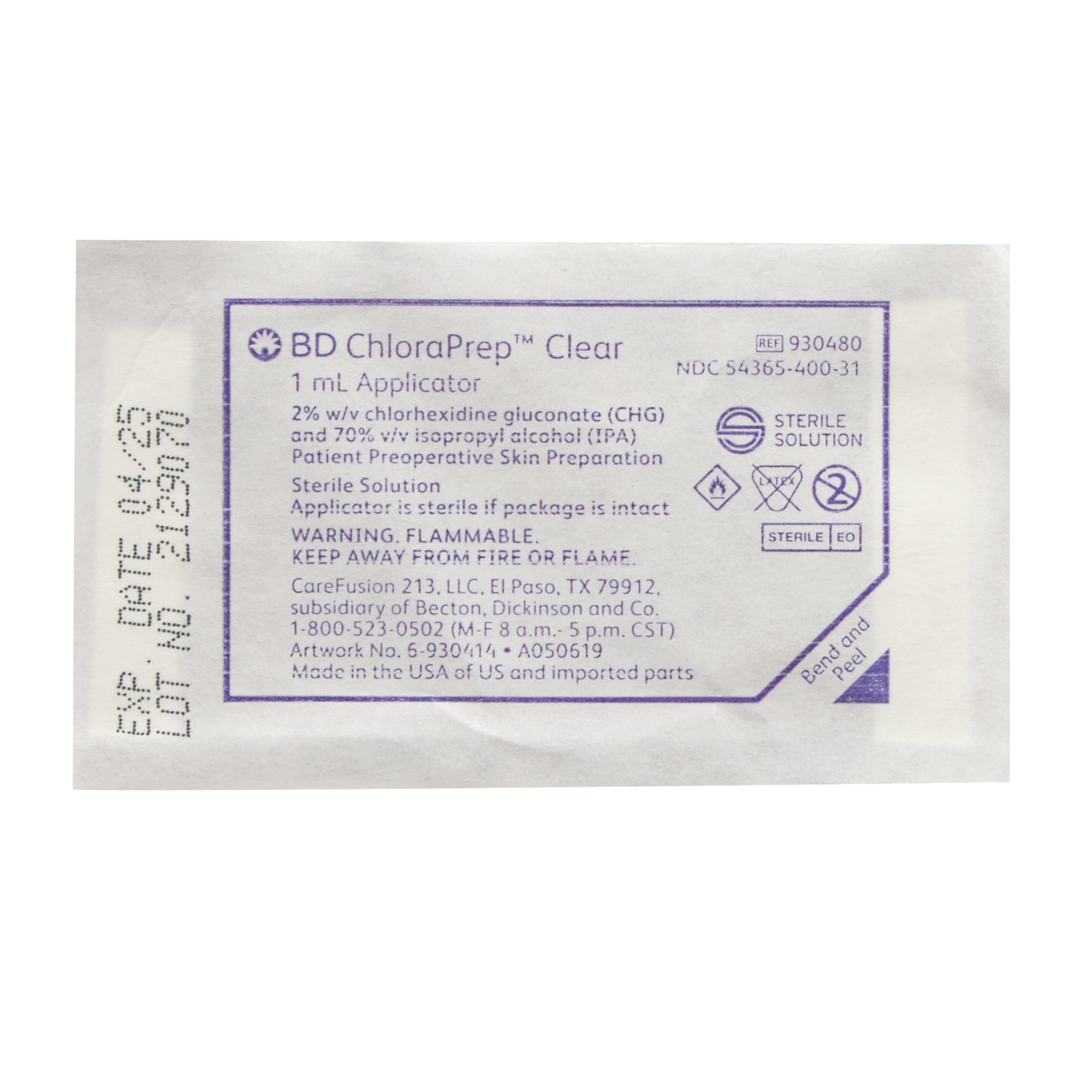 ChloraPrep Clear Skin Prep Solution 930480 by BD