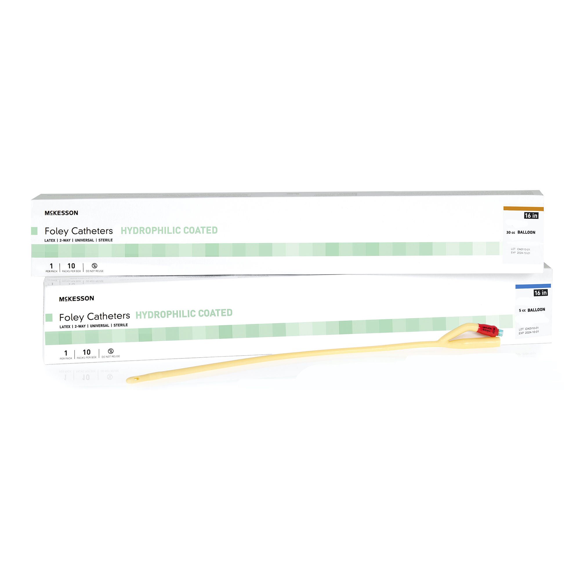 McKesson Brand - 16-LFOL3020C McKesson Hydrophilic-Coated Latex Foley Catheter
