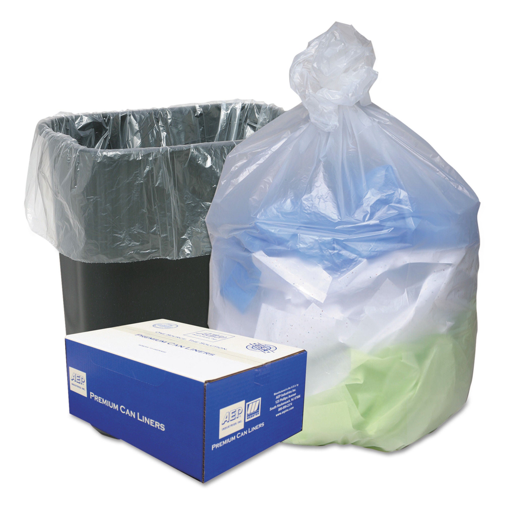 Essendant Co-United Stationers - WBIWHD2431 Trash Bag Ultra® Plus 16 gal. 8 Mic. 24 X 33 Inch Natural Medium Duty Star Seal Bottom Coreless Roll