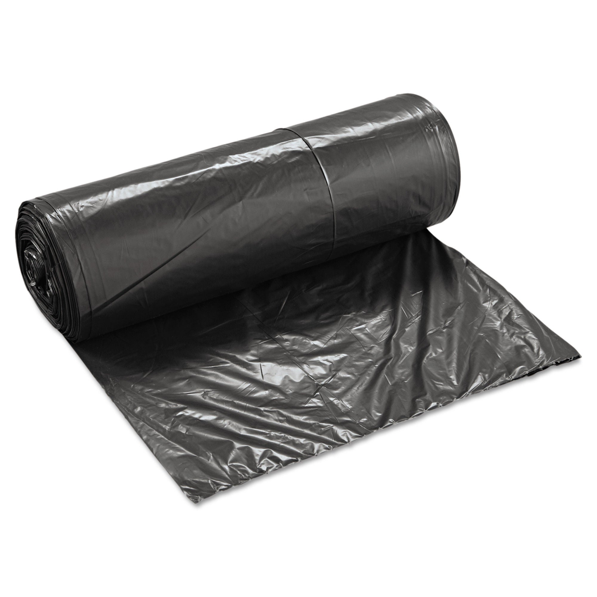 Essendant Co-United Stationers - BWK3858H Trash Bag Boardwalk® 60 gal. 0.65 mil 38 X 58 Inch Black Heavy Duty Star Seal Bottom Coreless Roll