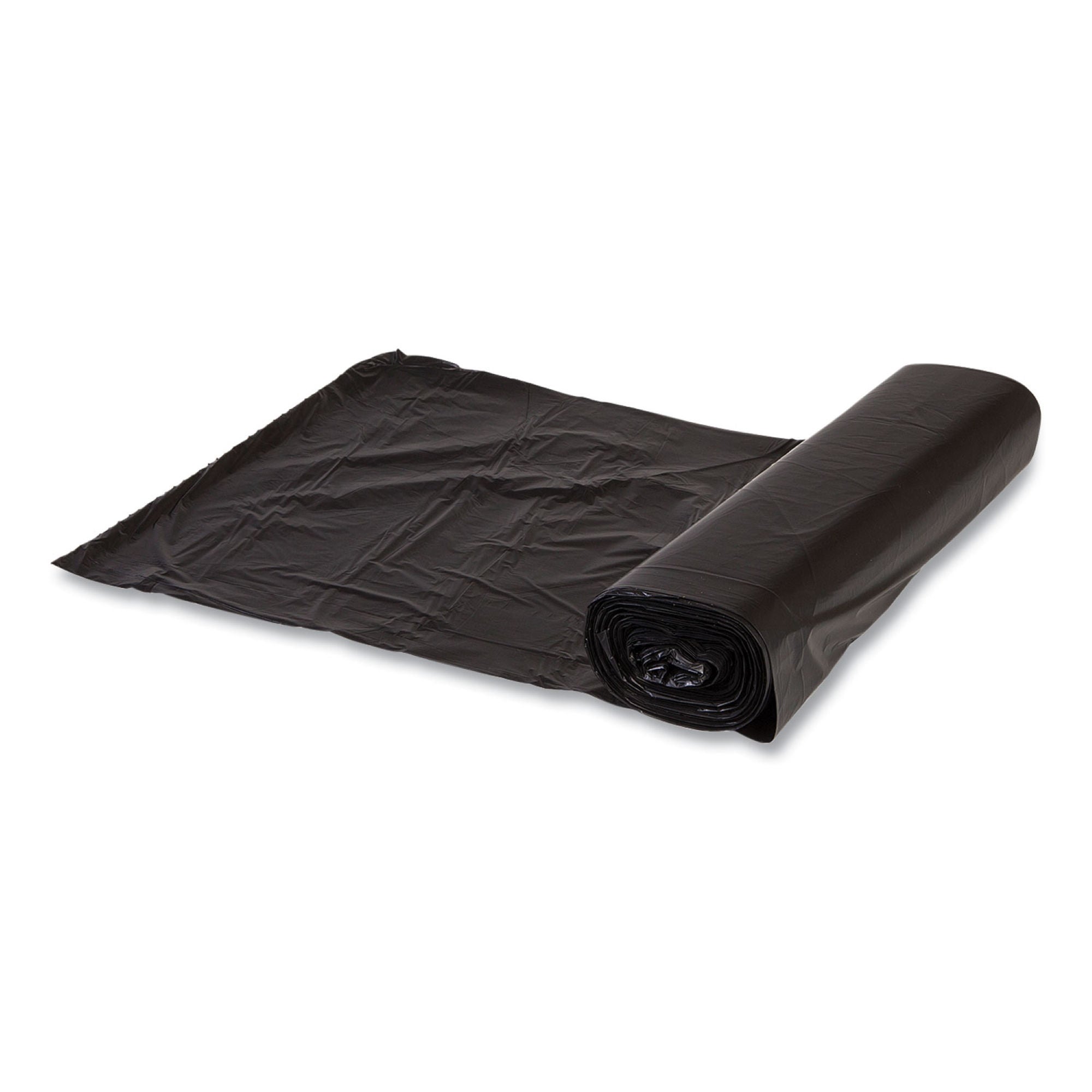 Essendant Co-United Stationers - IBSVALH4348K22 Trash Bag Inteplast Group 60 gal. 19 Mic. 43 X 46 Inch Black Super Heavy Duty Star Seal Bottom Coreless Roll