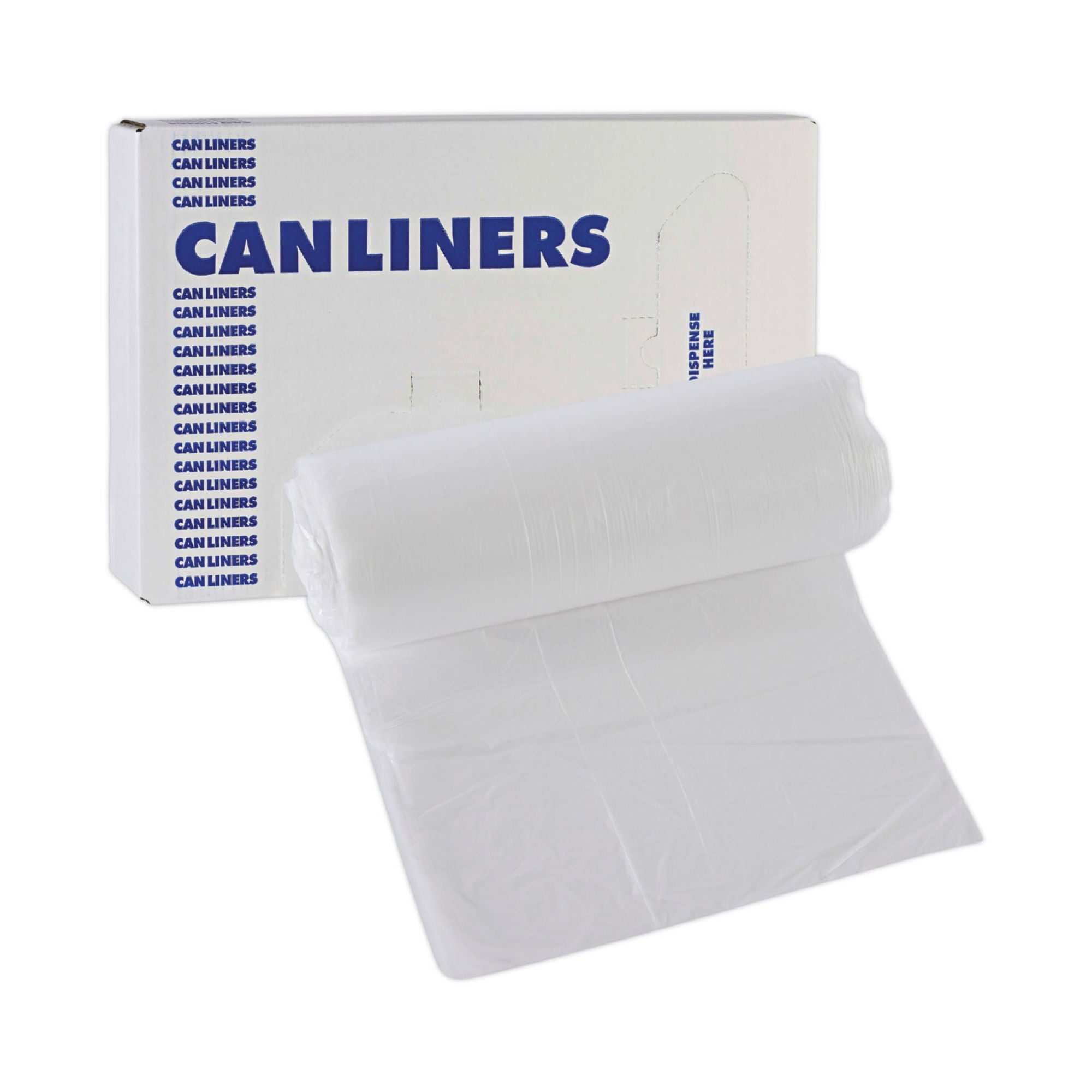 Essendant Co-United Stationers - BWK243306 Trash Bag Boardwalk® 16 gal. 6 Mic. 24 X 33 Inch Natural Star Seal Bottom Coreless Roll