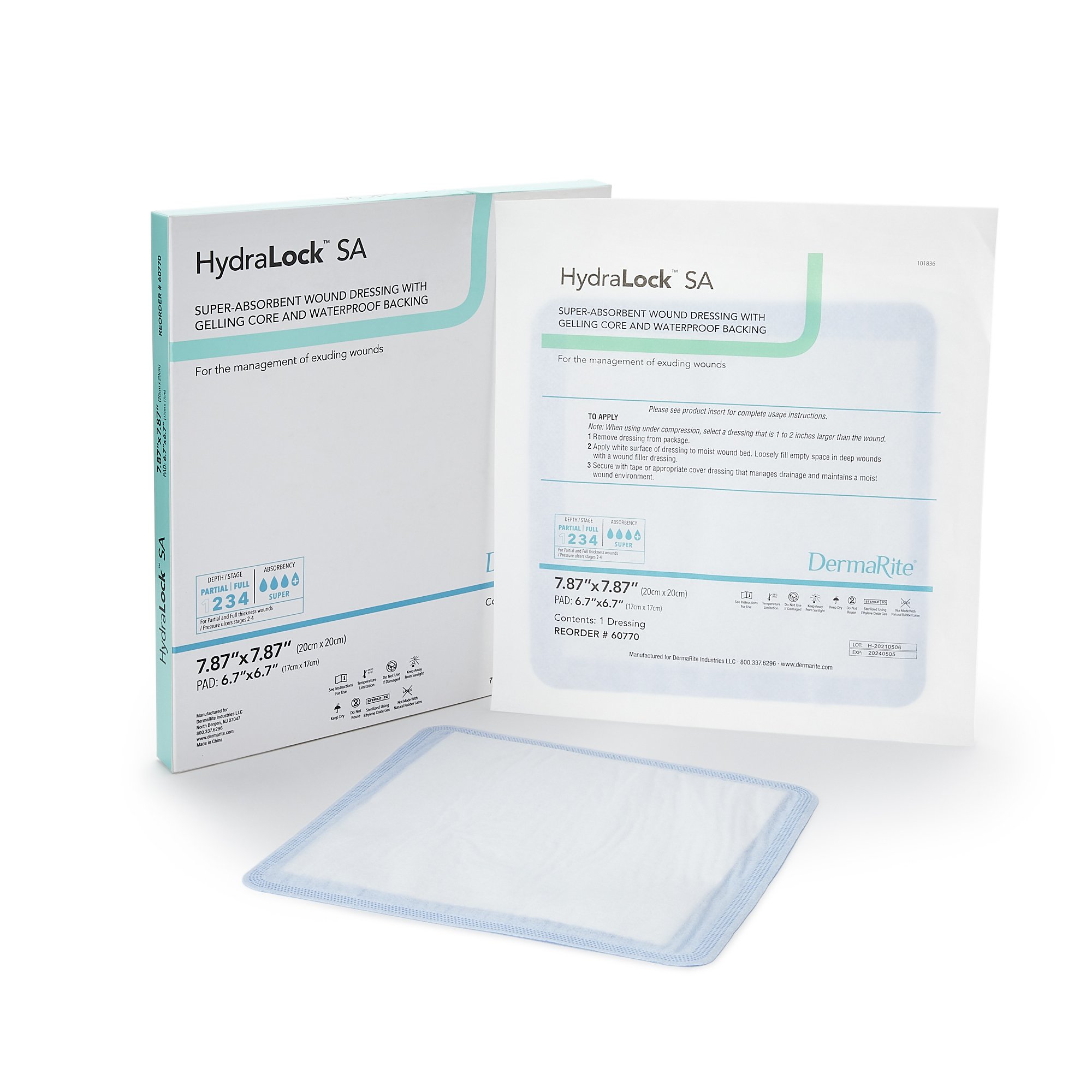 Sion Brands LLC - 60770 HydraLock™ SA Super Absorbent Dressing
