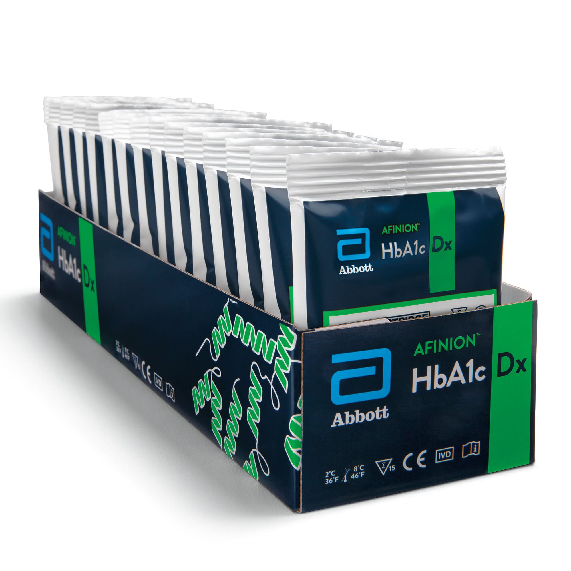 Abbott Rapid Dx North America LLC - 1116794 HbA1c Test Kit Afinion™ HbA1c Dx HbA1c Test 15 Tests CLIA Non-Waived