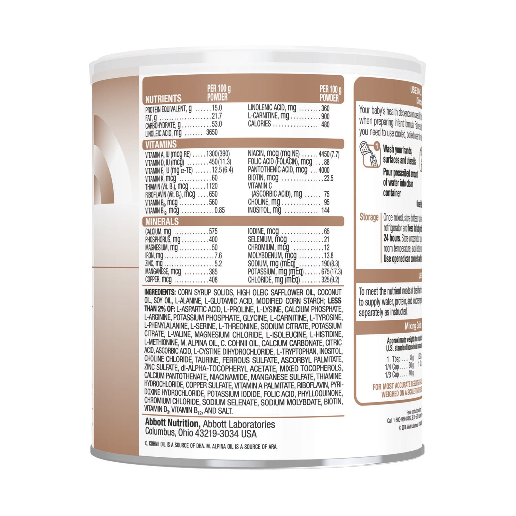 Abbott Nutrition 67044 - I-Valex®-1 Amino Acid-Modified Infant Formula With Iron, 14.1-ounce can - 1/Each, 6/Case