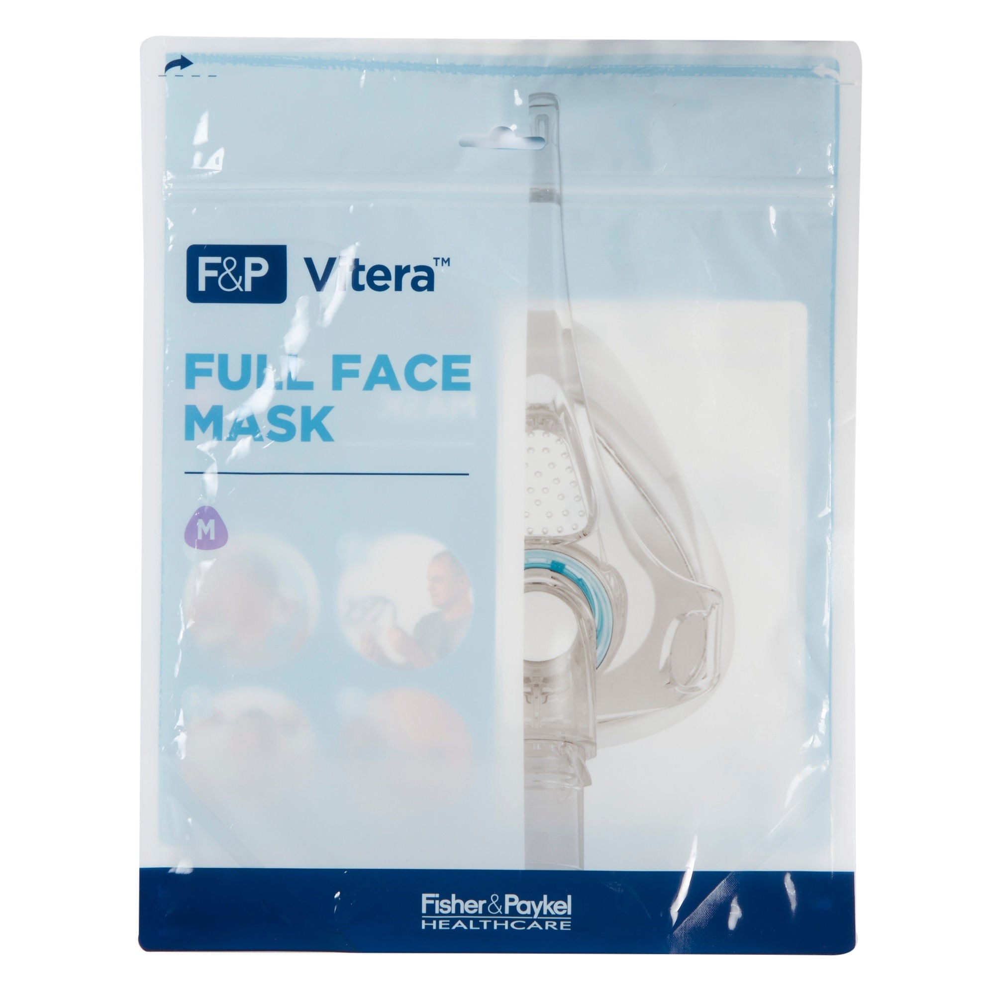 Fisher & Paykel - VIT1MA CPAP Mask Kit CPAP Mask Kit Vitera Full Face Style Medium Cushion Adult