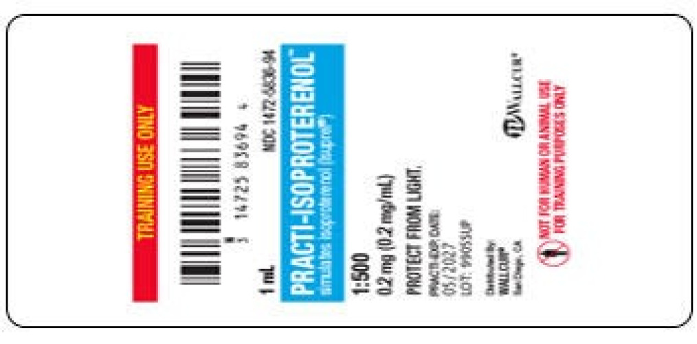 Wallcur - 9905SUP Training Medication Peel-N-Stick Labels Practi-Isoproterenol™ Peel-N-Stick Labels For Wallcur's Practi-1 mL Mini Ampules™