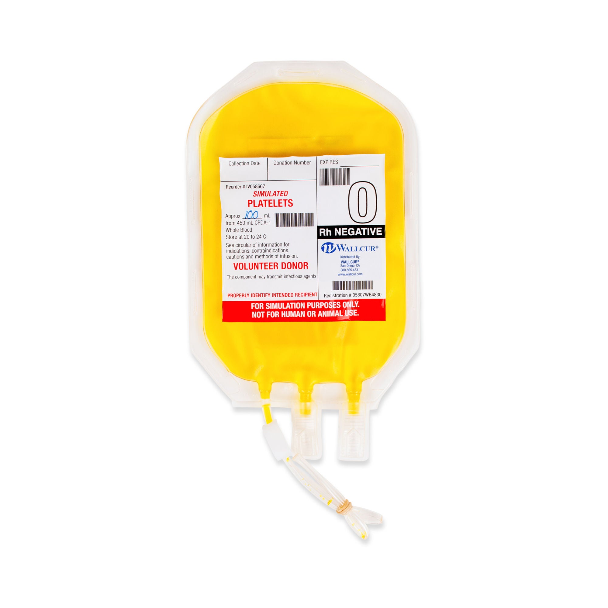 Wallcur - 255BP Clinical Training Platelets Bag Practi-Platelets™