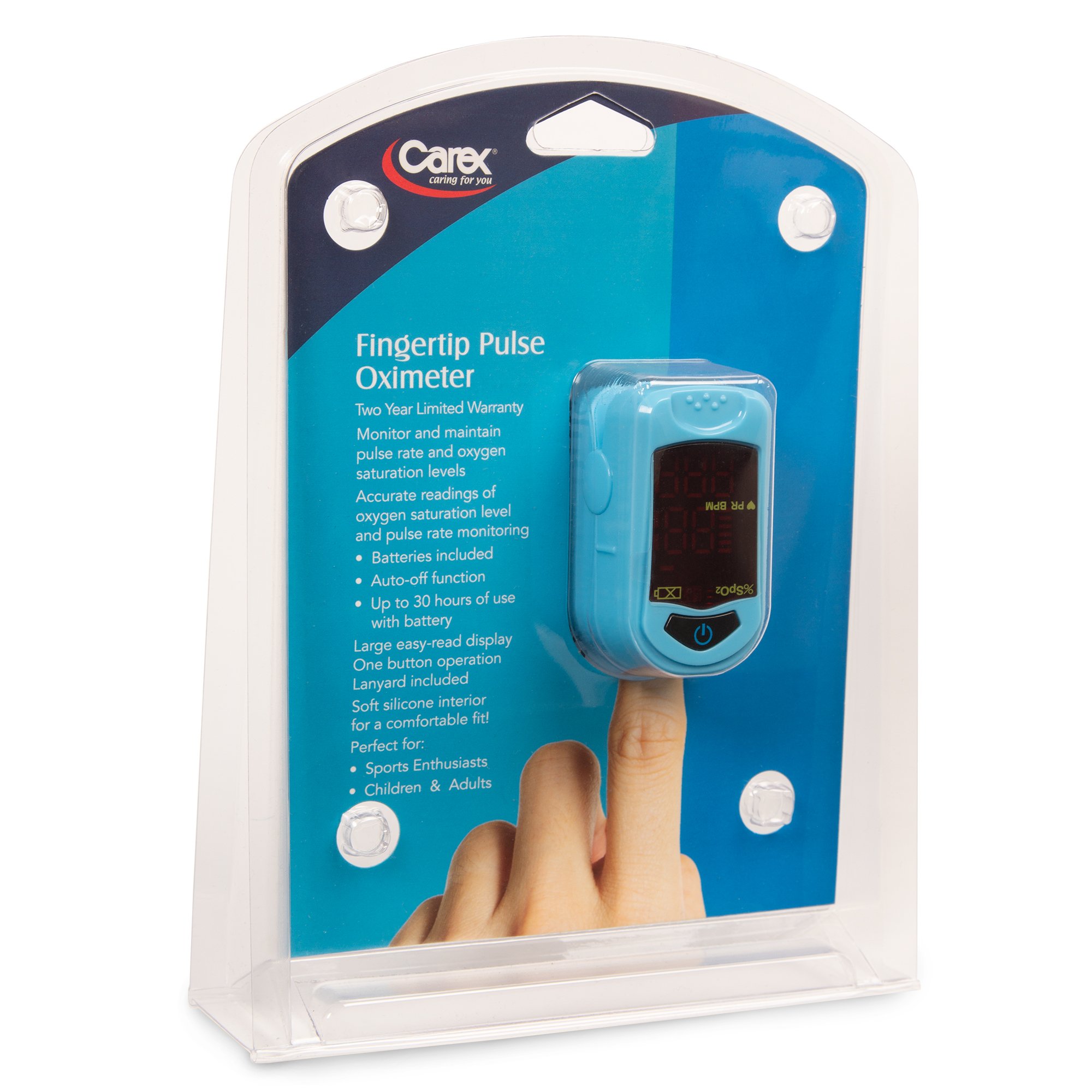 Drive DeVilbiss Healthcare FGR41800 0000 - Carex Fingertip Pulse Oximeter - 1/Each