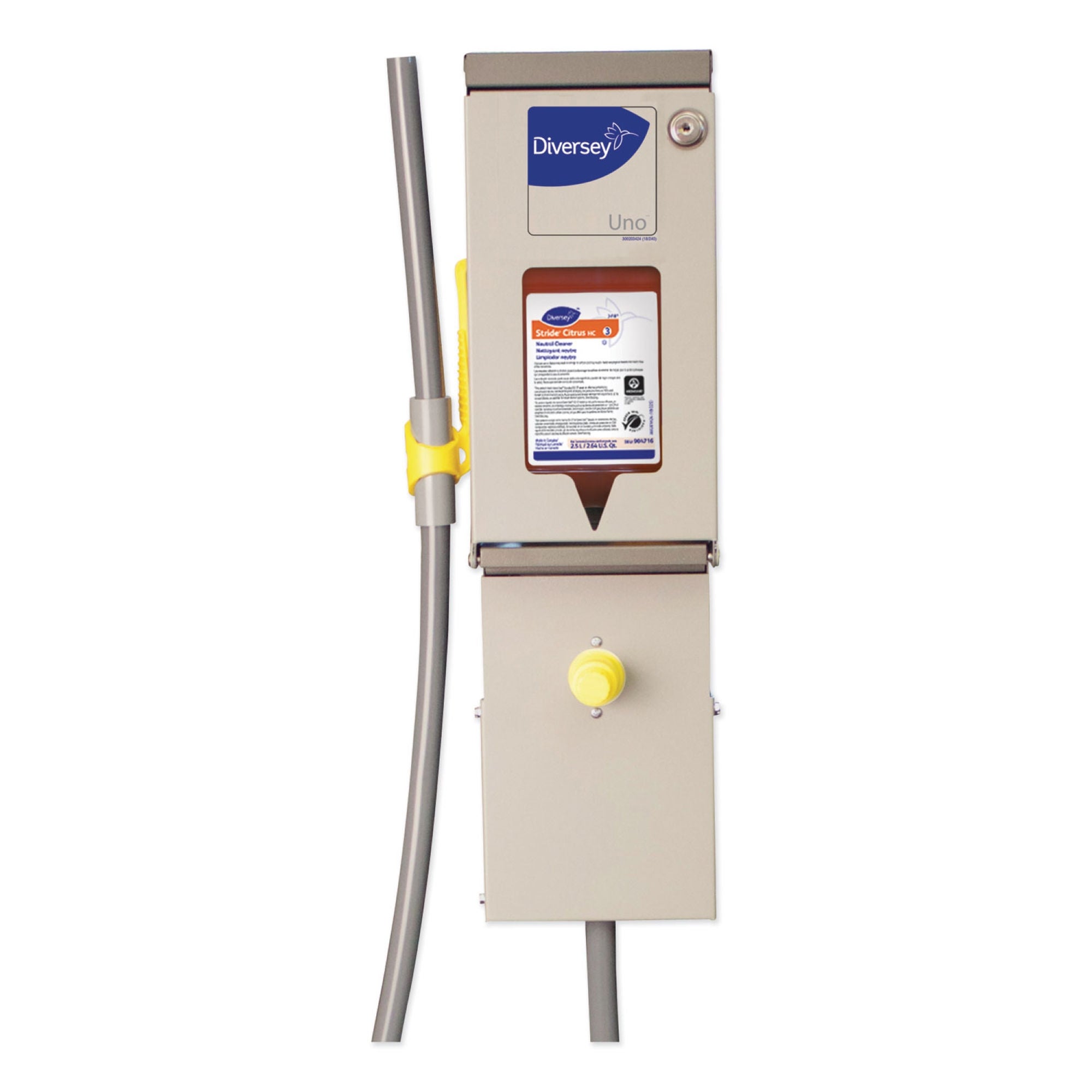 Essendant Co-United Stationers - DVSD5753079 Chemical Dispenser Diversey™ J-Fill® Uno™ Stainless Steel Push Button Wall Mount