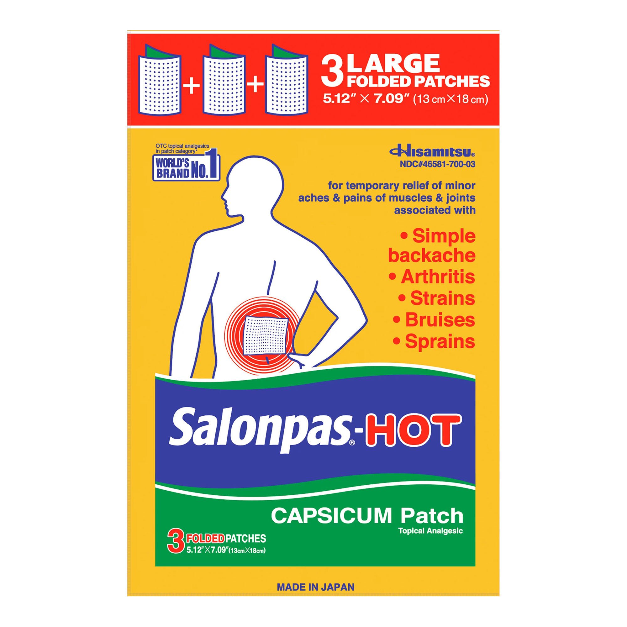 Emerson Healthcare - 46581070003 Salonpas® Hot Capsaicin Topical Pain Relief