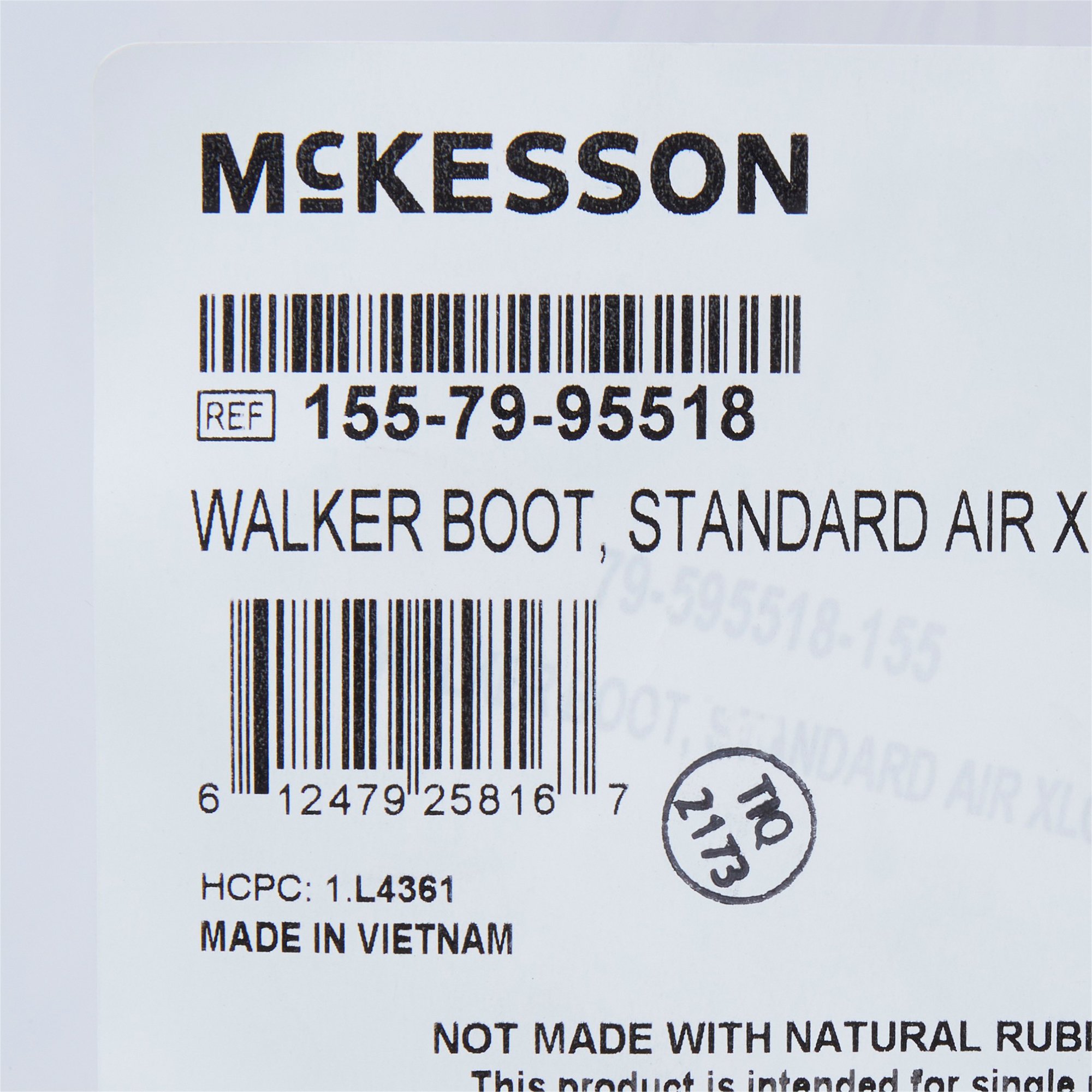 McKesson Brand 155-79-95518 - McKesson Pneumatic / Adjustable Air Walker Boot, Extra Large - 1/Each