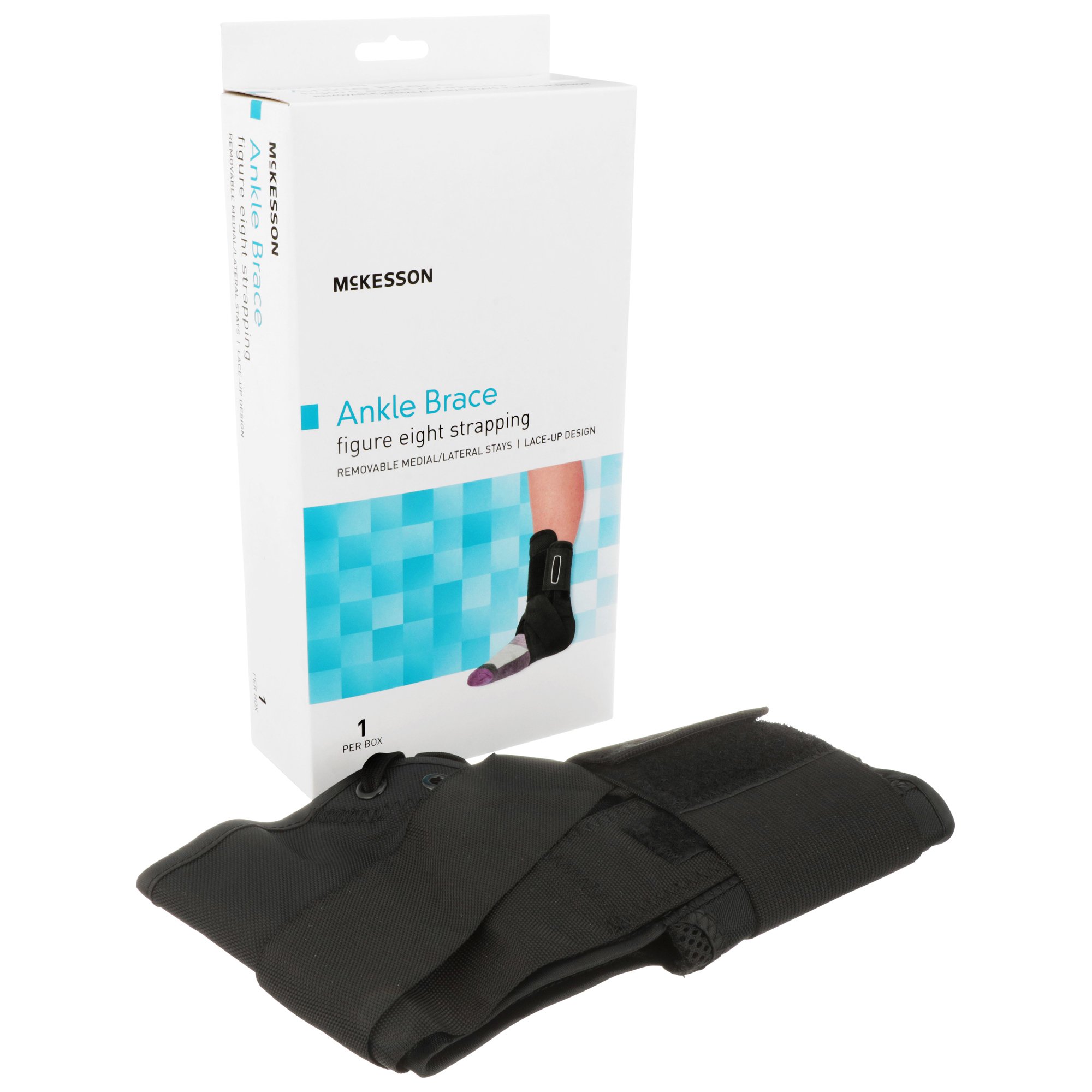 McKesson Brand 155-81-97045 - McKesson Low Profile / Open Heel / Open Toe Ankle Brace, Medium - 1/Each