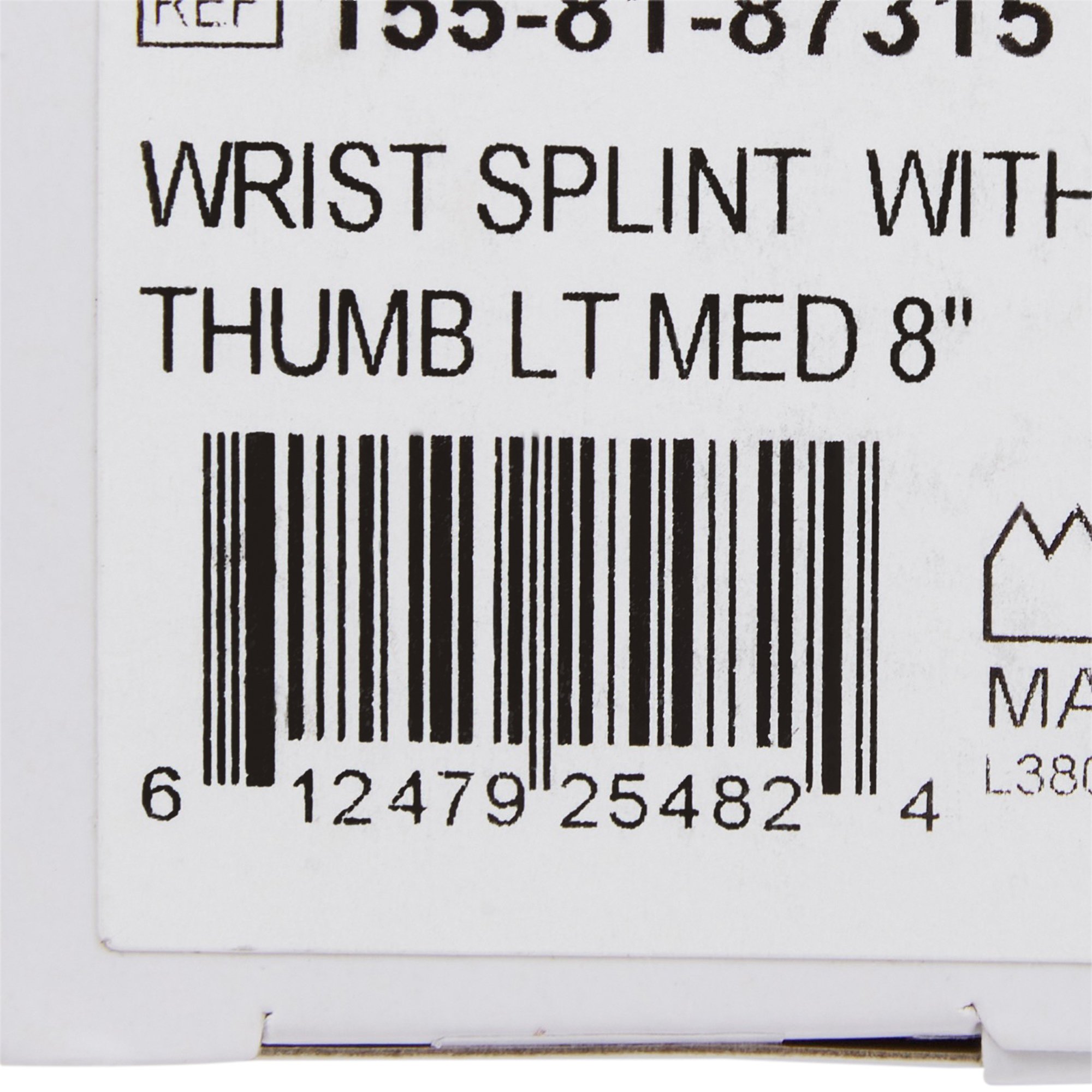 McKesson Brand 155-81-87315 - McKesson Left Wrist Splint with Abducted Thumb, Medium - 1/Each