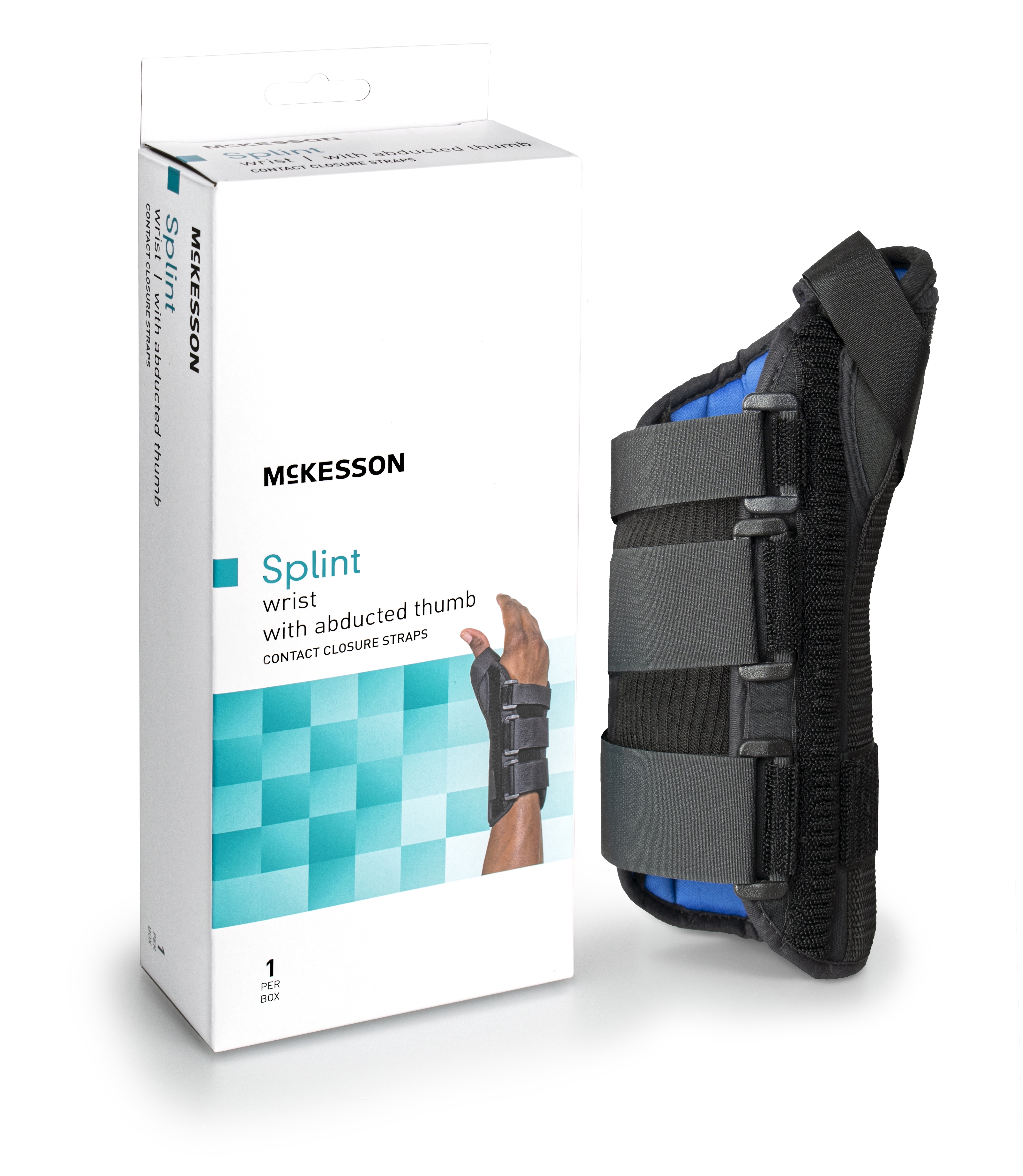 McKesson Brand 155-81-87315 - McKesson Left Wrist Splint with Abducted Thumb, Medium - 1/Each