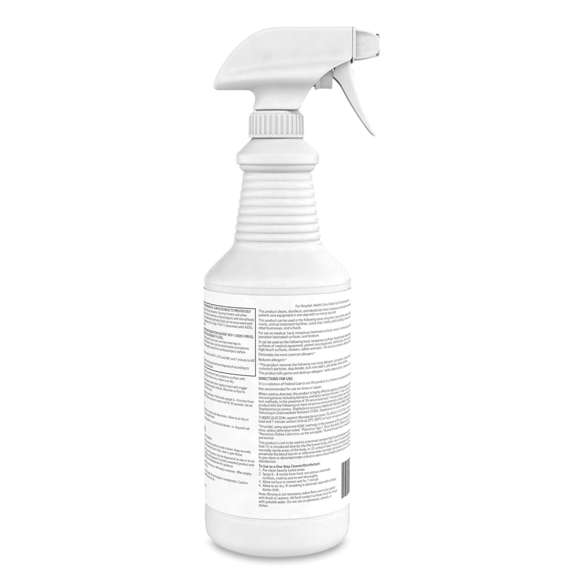 Essendant Co-United Stationers DVO100850916 - Oxivir® 1 RTU Surface Disinfectant Cleaner, 1-quart Spray Bottle - 1/Each, 12/Case