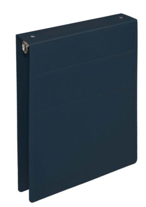 Carstens - 2029-5R Binder Carstens® 5 Ring Navy Blue 250 Sheets Top Opening