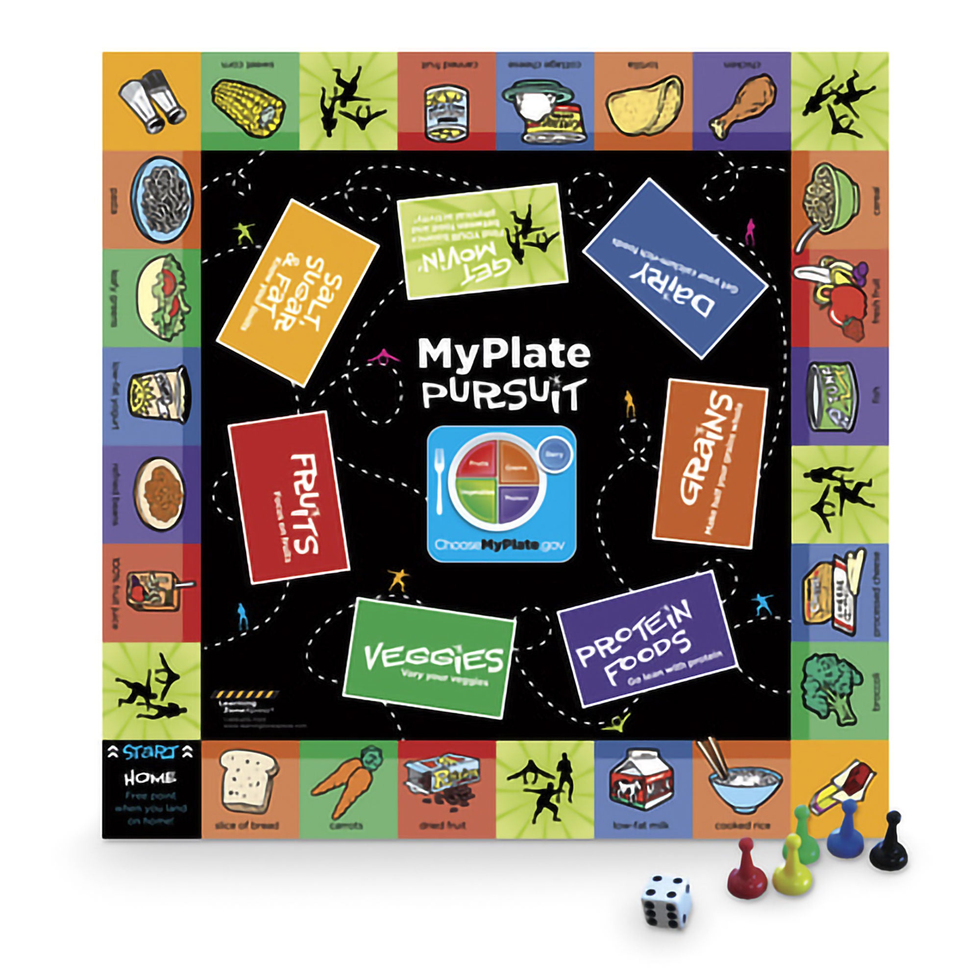 Nasco Healthcare - WA29661 Health Nutriction Board Game MyPlate