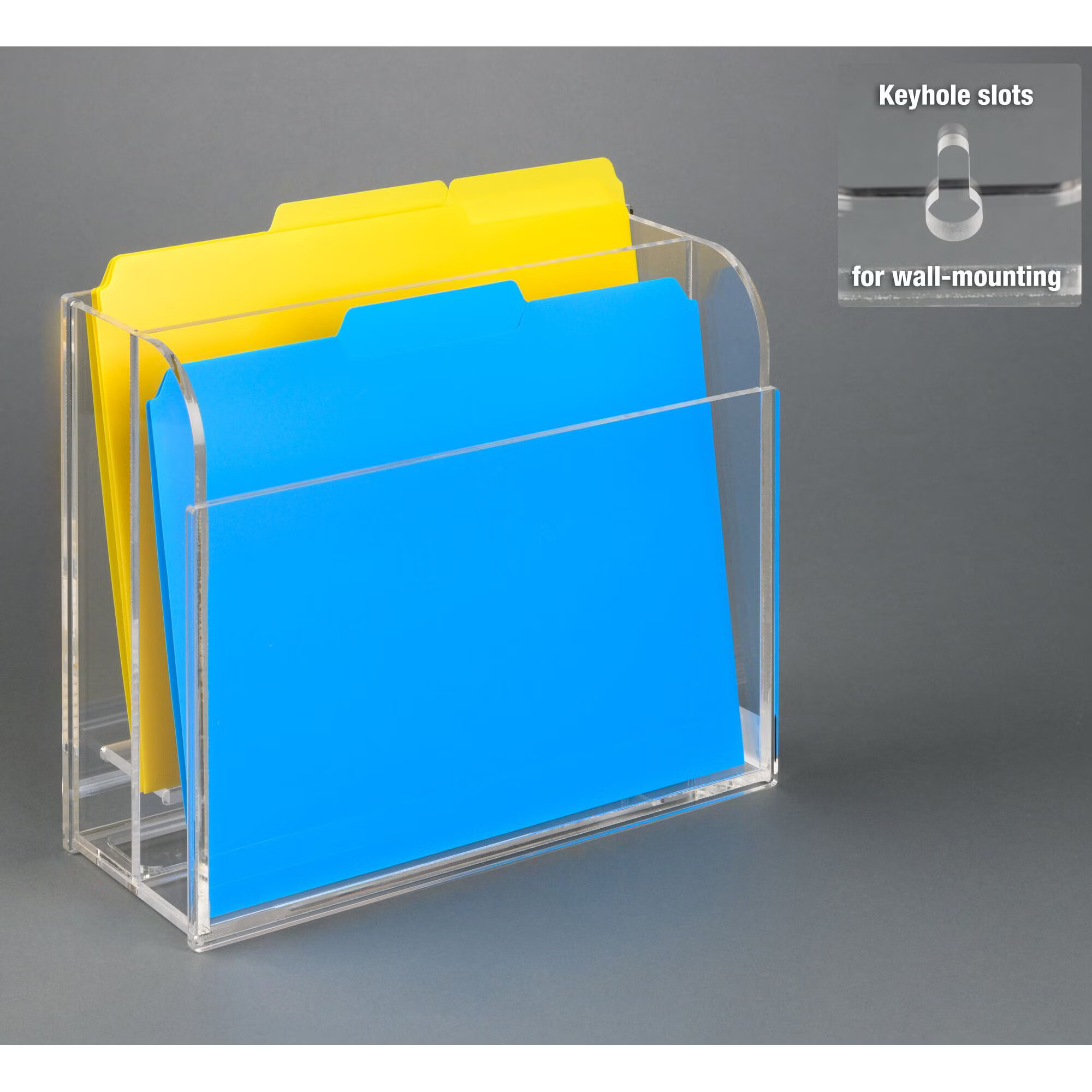 Poltex Inc - 2CHART-W Chart Holder Poltex® Clear 2 Pocket Top Opening