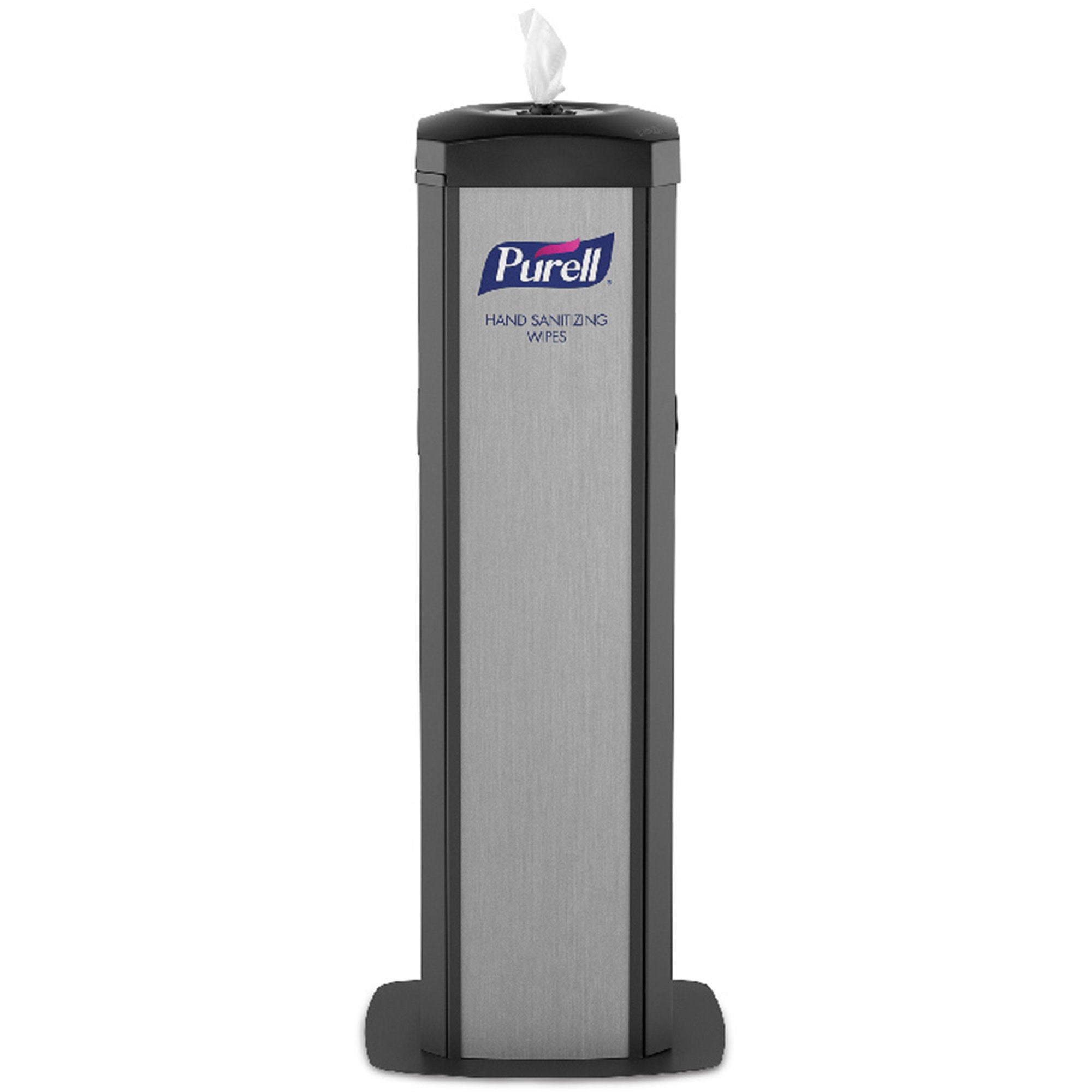 GOJO - 9114-01-SLVHSW Wipe Dispenser Purell® DS360 Gray Steel Manual Floor Stand