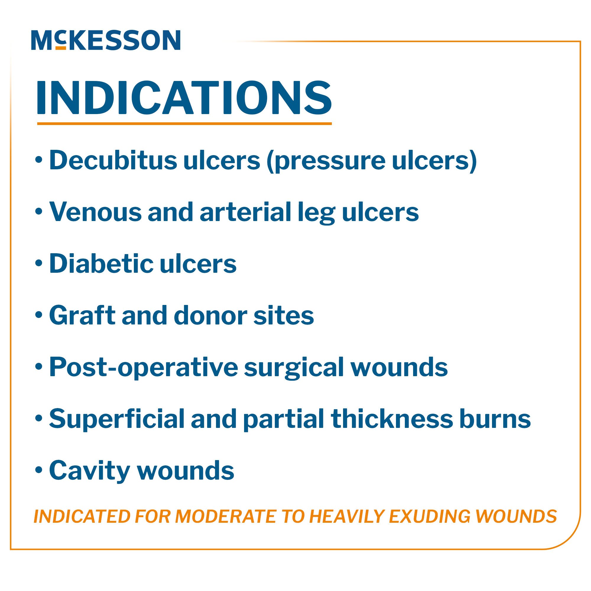 McKesson Brand 177812 - McKesson Silver Gelling Fiber Dressing, 8 x 12 Inch - 1/Each, 5/Box, 50/Case