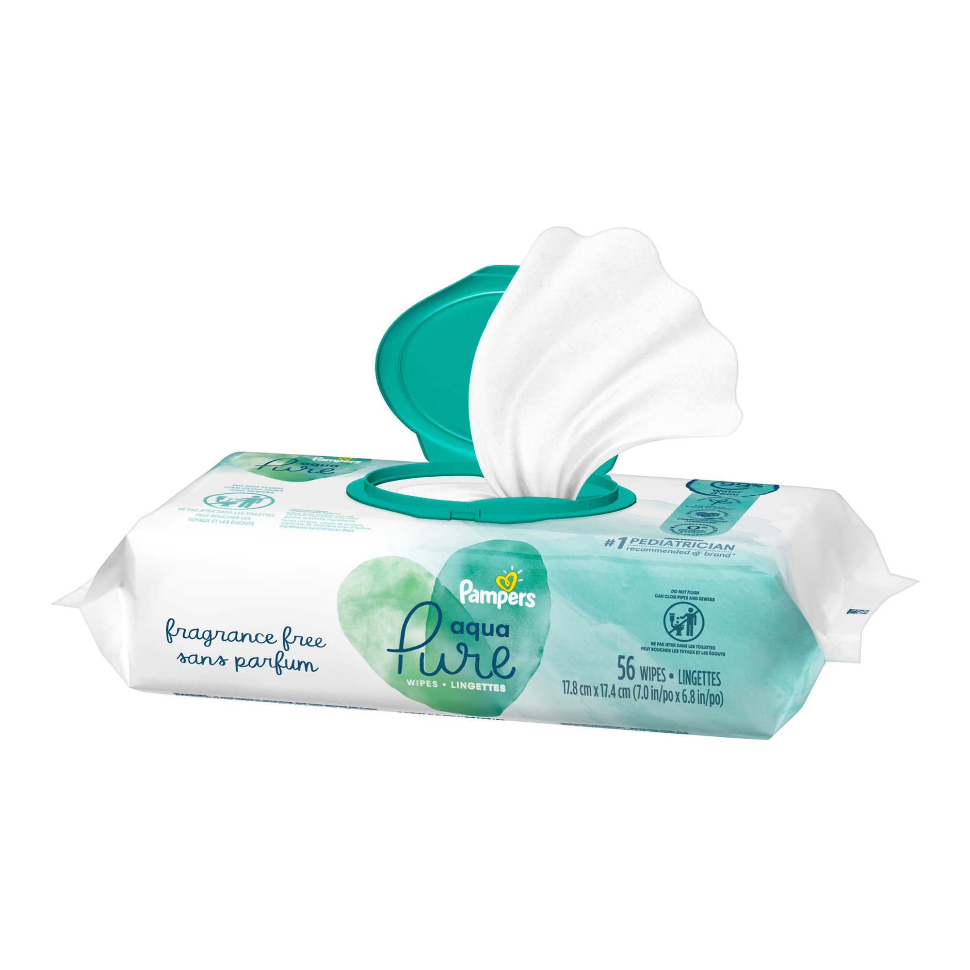 Pampers Aqua Pure Baby Wipe 10037000754159 by Procter & Gamble
