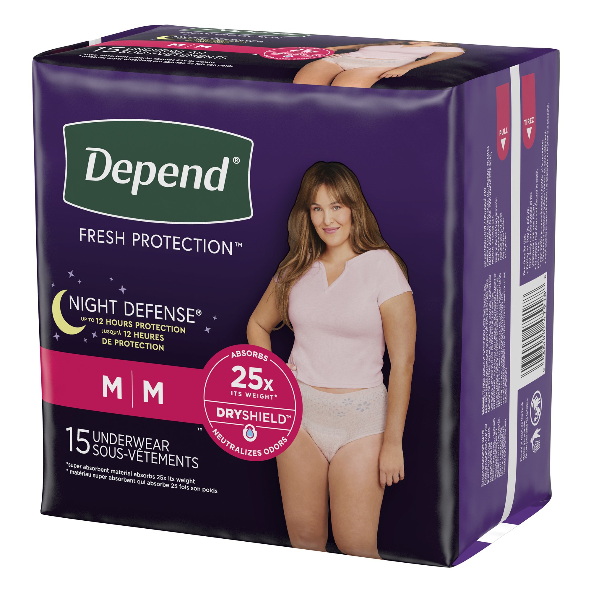 Kimberly Clark - 51703 Depend® Night Defense® Women's Absorbent Underwear