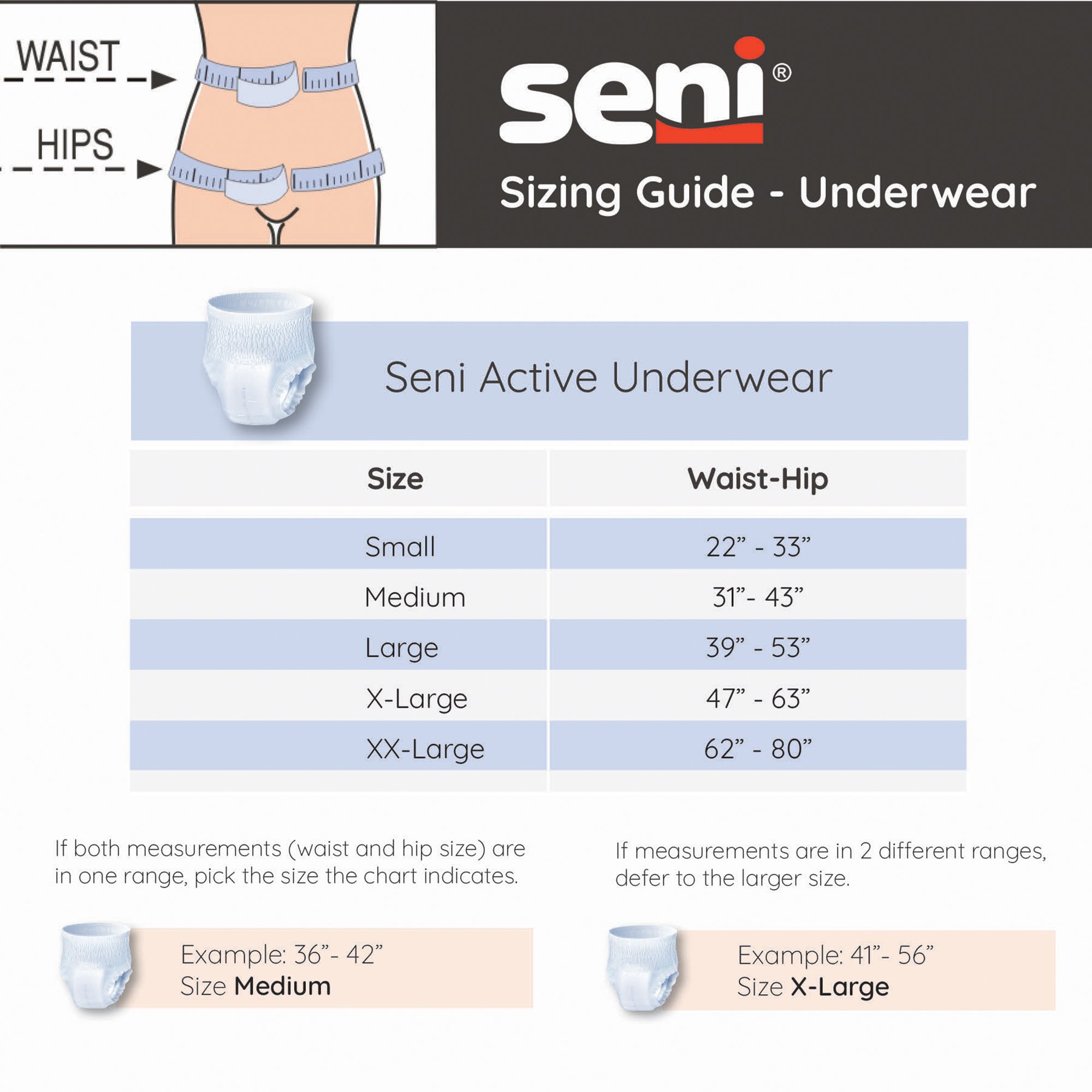 TZMO USA Inc S-ME09-AP1 - Seni® Active Super Plus Overnight Heavy Absorbent Underwear, Medium - 9/Pack, 36/Case
