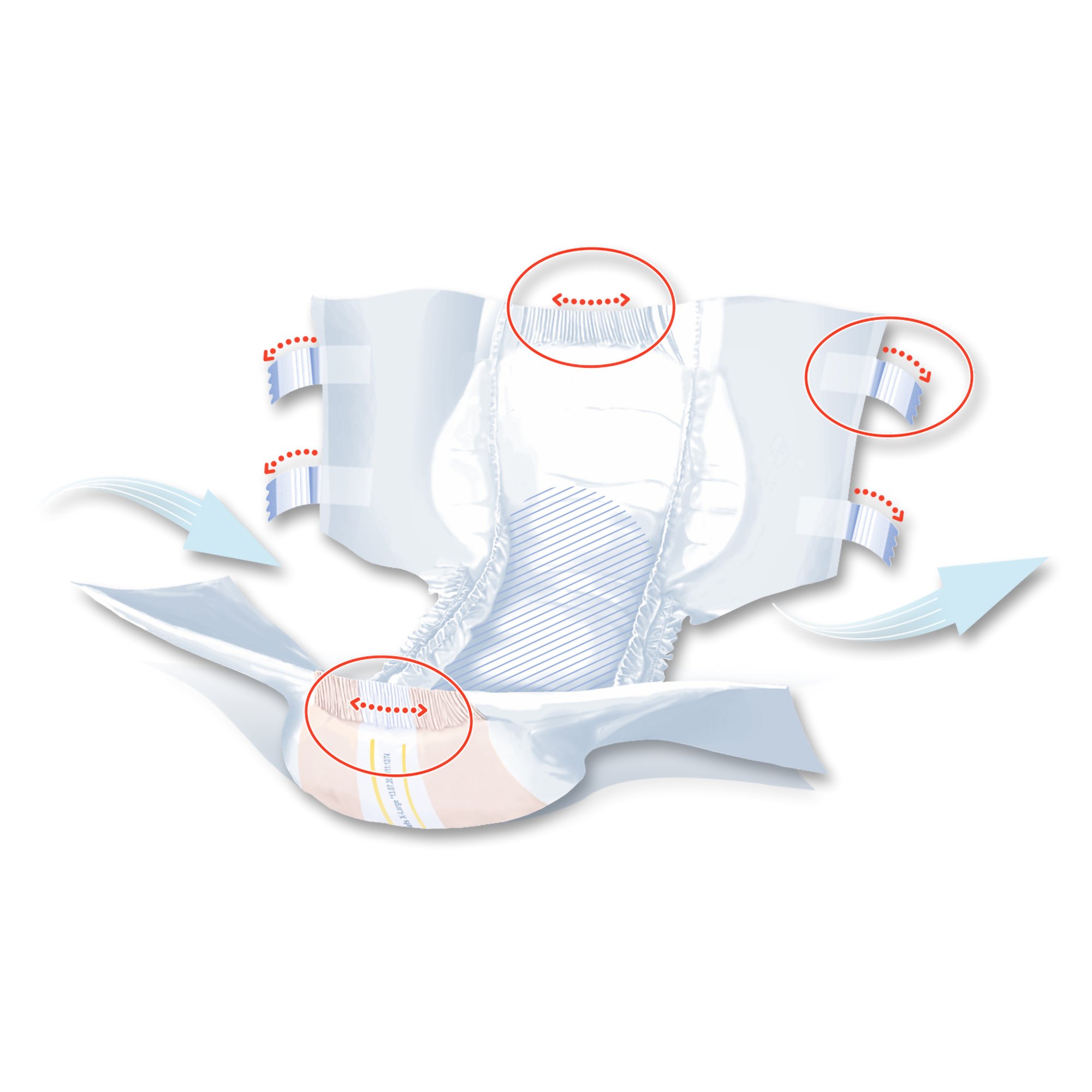 TZMO USA Inc S-XL25-BP1 - Seni® Super Plus Overnight Heavy Absorbency Incontinence Brief, Extra Large - 25/Pack, 75/Case