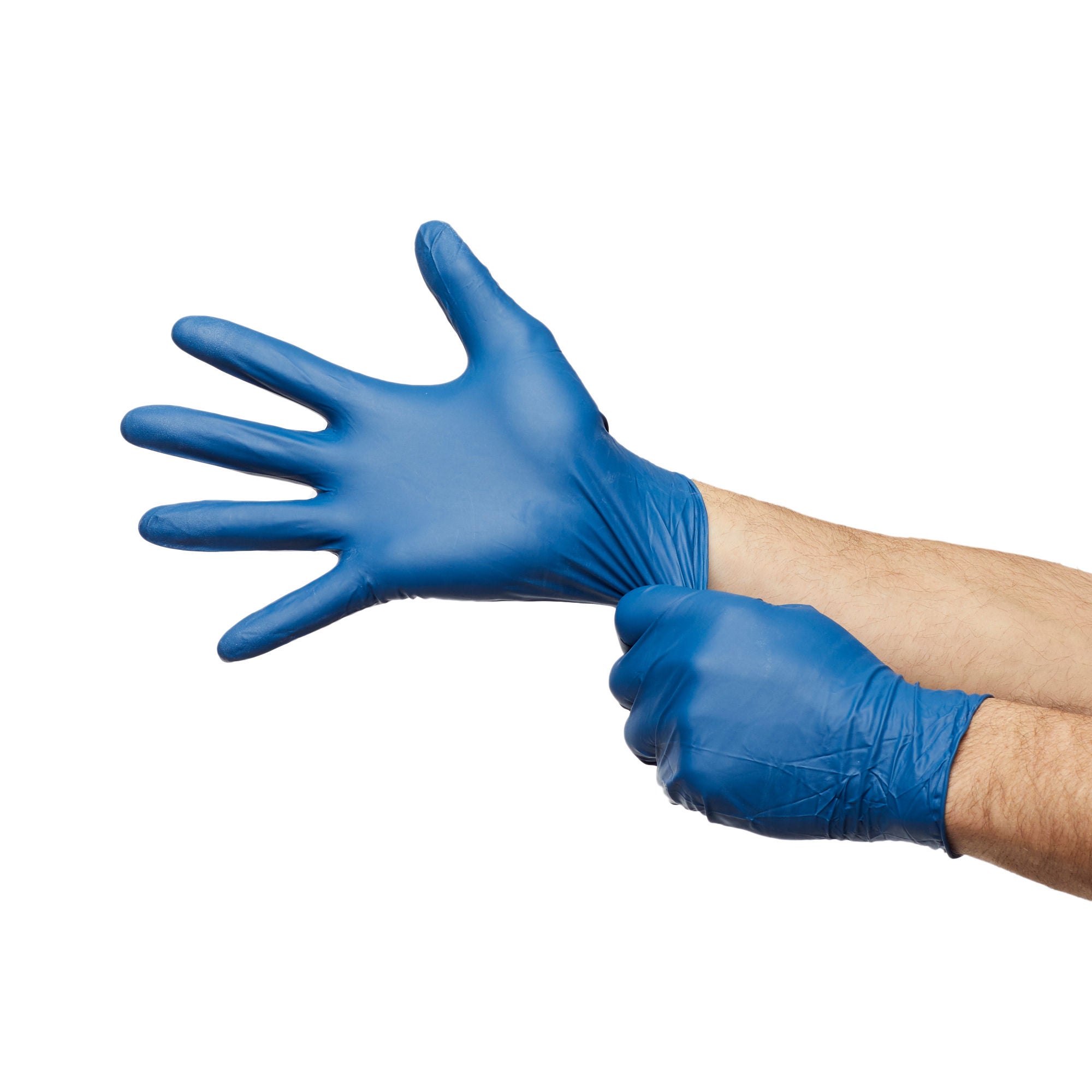 McKesson Brand - 14-6N66C Exam Glove McKesson Confiderm® 6.8C Large 100 per Box NonSterile Nitrile Standard Cuff Length Textured Fingertips Blue Chemo Tested / Fentanyl Tested