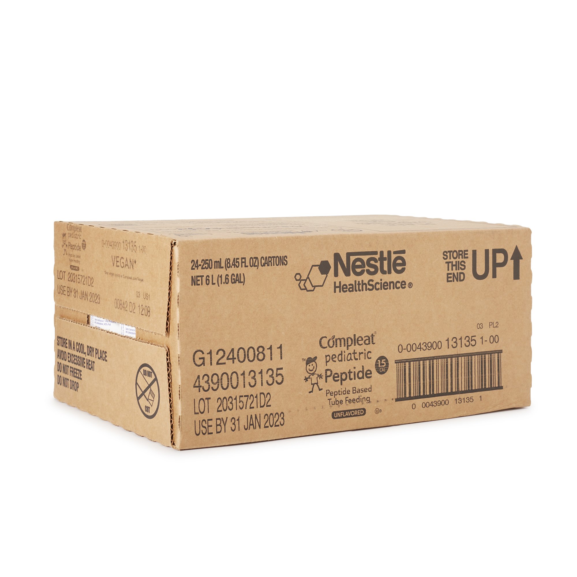 Nestle Healthcare Nutrition 00043900131351 - Compleat® Peptide 1.5 Nutritionally Complete Tube Feeding Formula, 8.45-oz. - 1/Each, 24/Case
