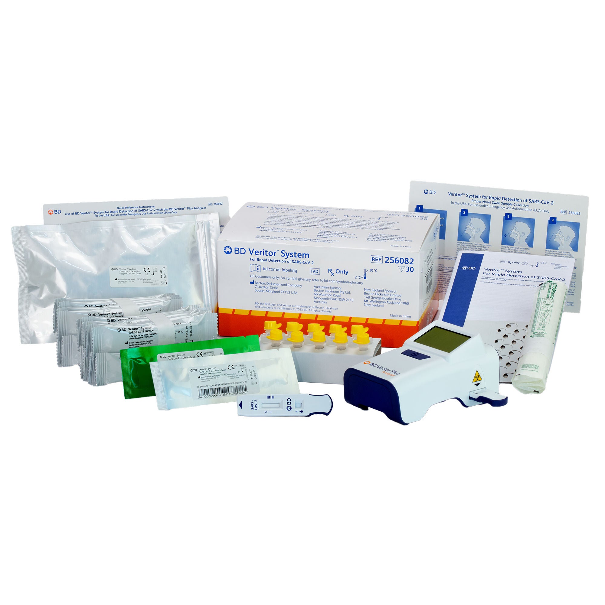 BD - 256082 Respiratory Test Kit BD Veritor™ System SARS-CoV-2 30 Tests CLIA Waived