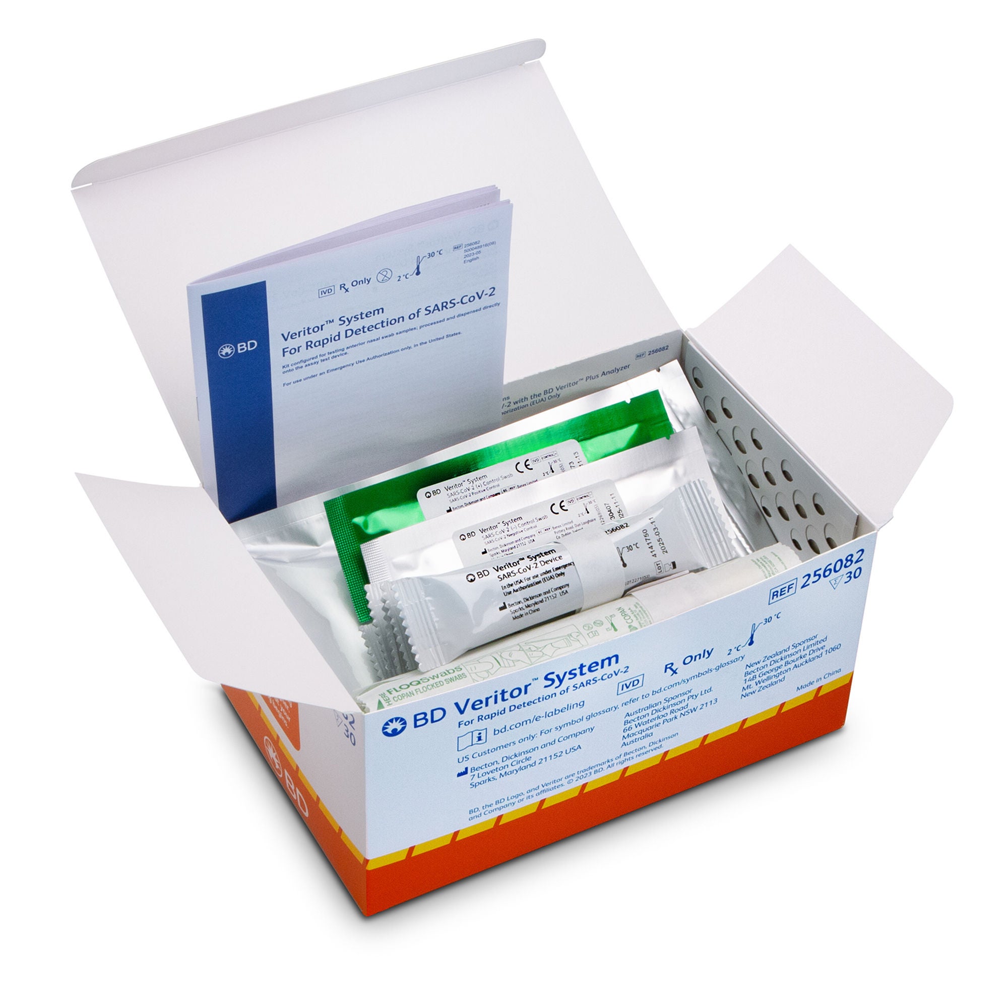 BD - 256082 Respiratory Test Kit BD Veritor™ System SARS-CoV-2 30 Tests CLIA Waived