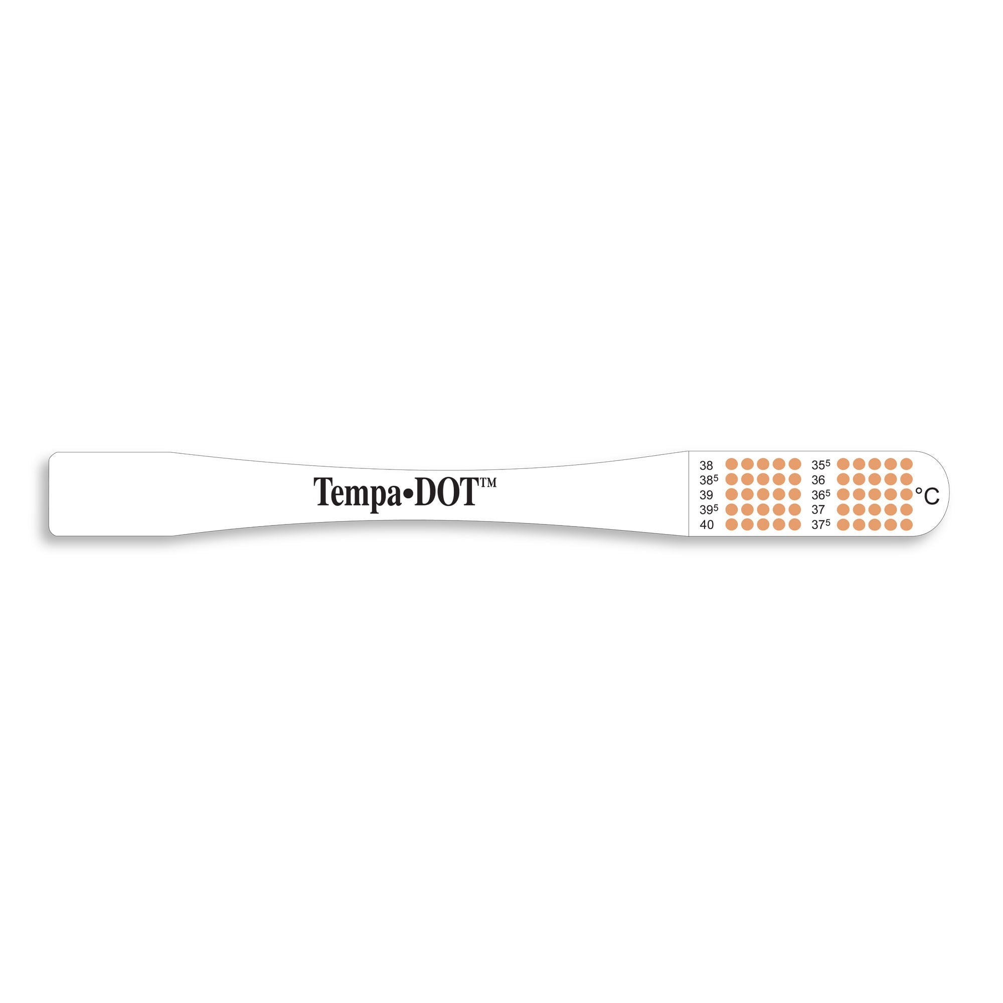 Medical Indicators - 5532NS Disposable Oral Thermometer Tempa·DOT™ 37-39°C Color Dots Display