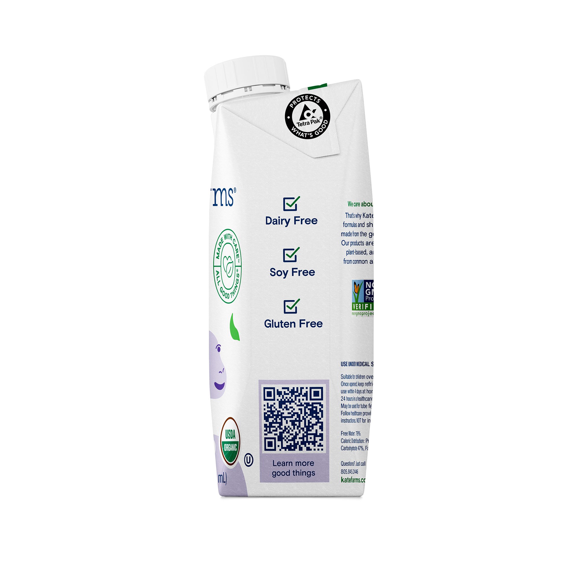 Kate Farms 811112030539 - Kate Farms® Pediatric Peptide 1.0 Sole-Source Nutrition Formula, Vanilla 8.45-oz - 1/Each, 12/Case