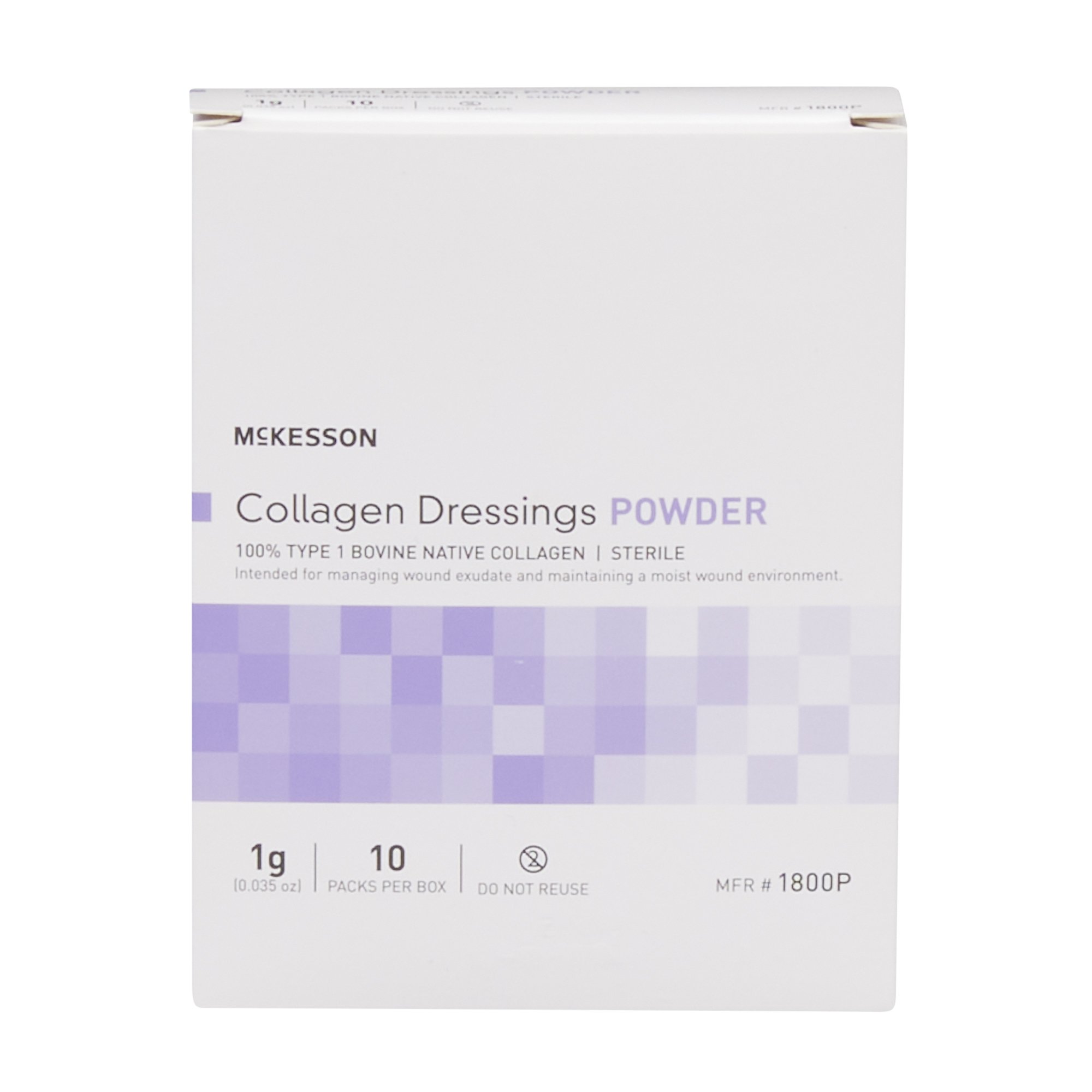 McKesson Brand 1800P - McKesson Collagen Dressing, 1 Gram - 1/Each, 10/Box, 100/Case