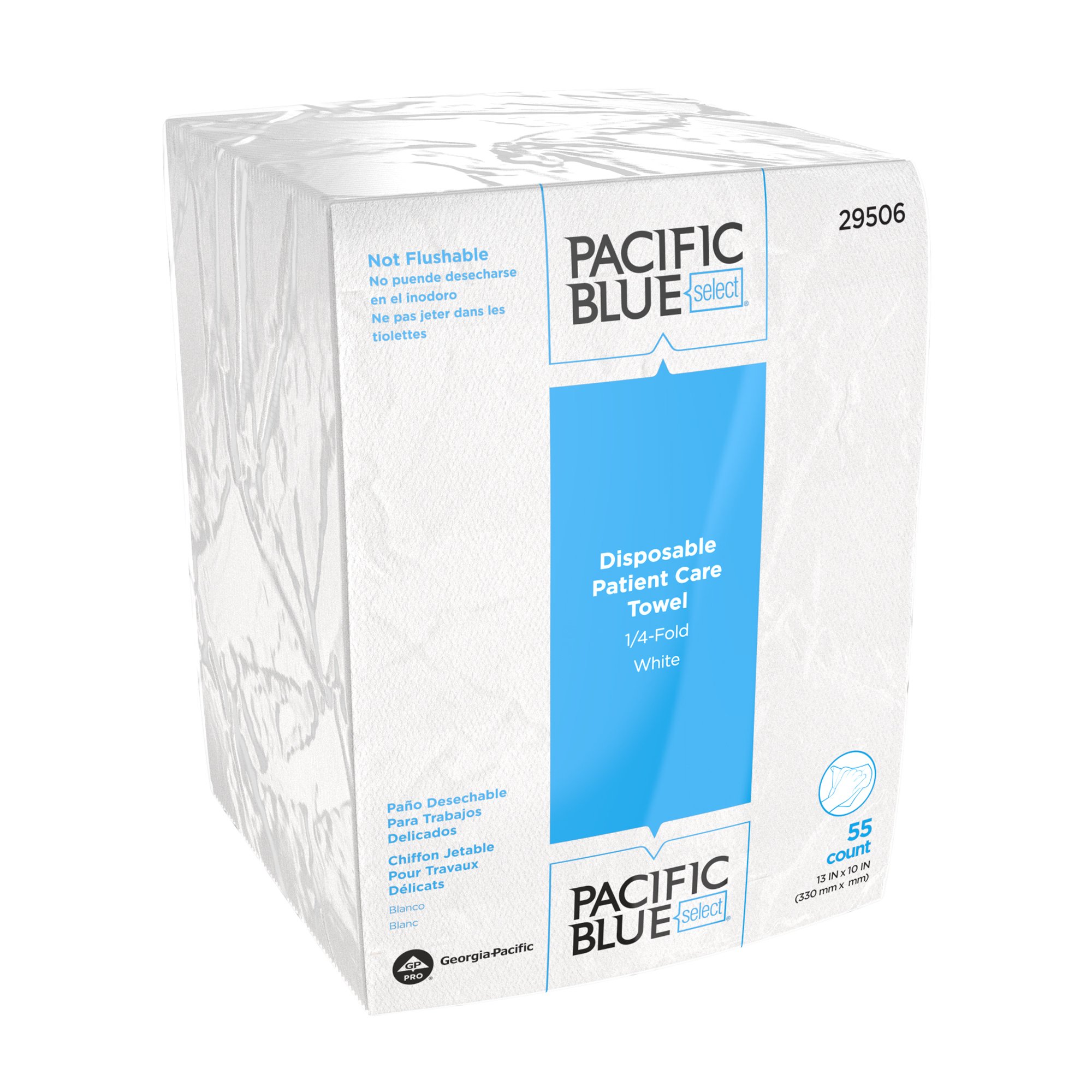 Georgia-Pacific Consumer Products LP - 29506 Pacific Blue Select™ Air-laid Bonded Cellulose Washcloth