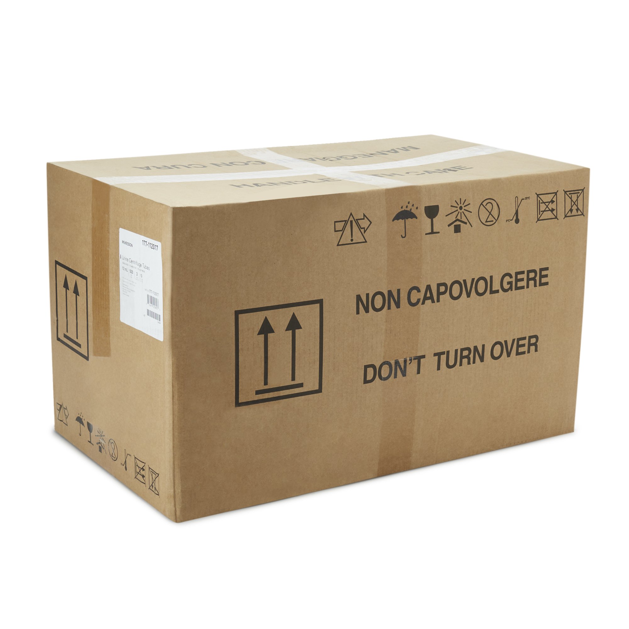 McKesson Brand 177-112017 - McKesson Conical Bottom Urinalysis Tube, 12 mL, 20 x 115 mm - 500/Bag, 1500/Case
