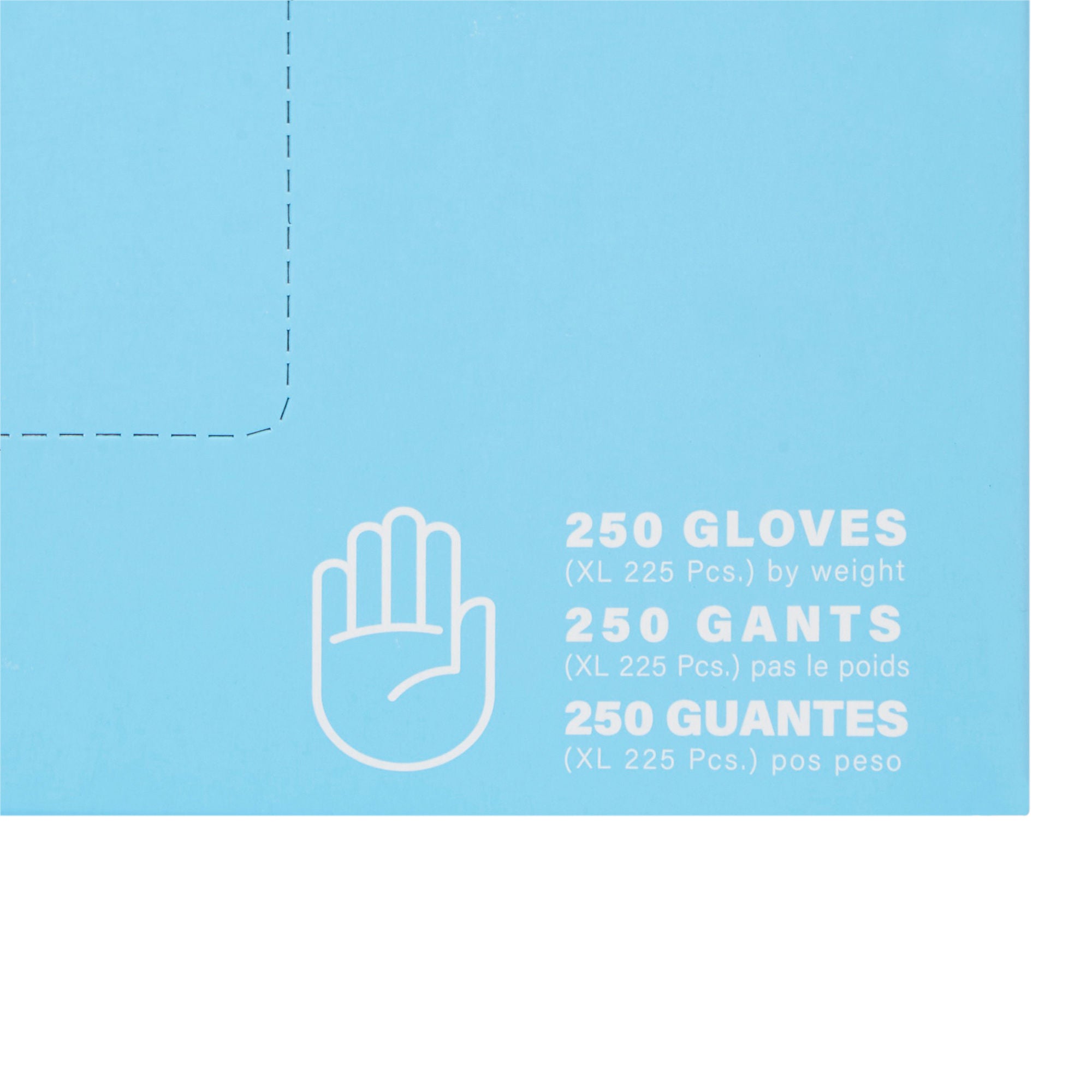 McKesson Brand - 7025431 Exam Glove Touch of Life™ Large 250 per Box NonSterile Nitrile Standard Cuff Length Textured Fingertips Blue Chemo Tested