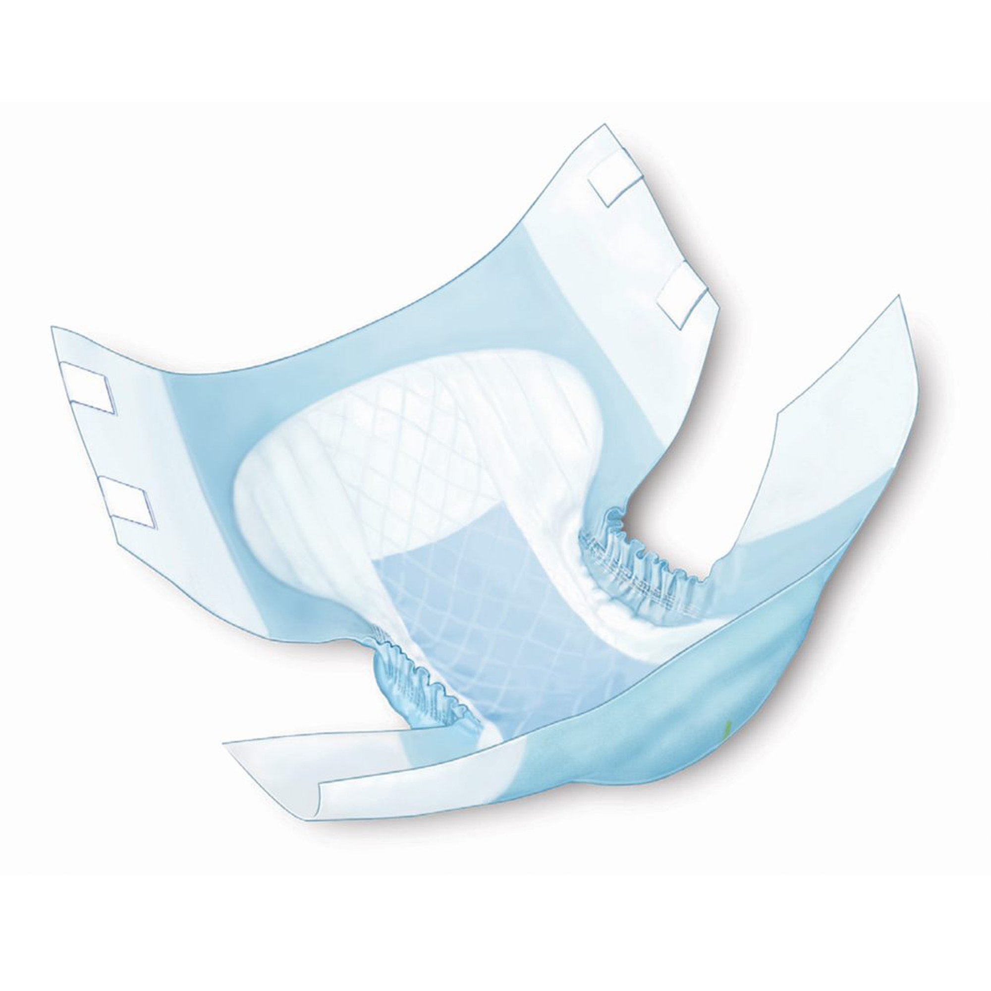 Cardinal 66134 - Wings™ Quilted Plus with BreatheEasy™ Technology Incontinence Brief, Large - 18/Bag, 72/Case