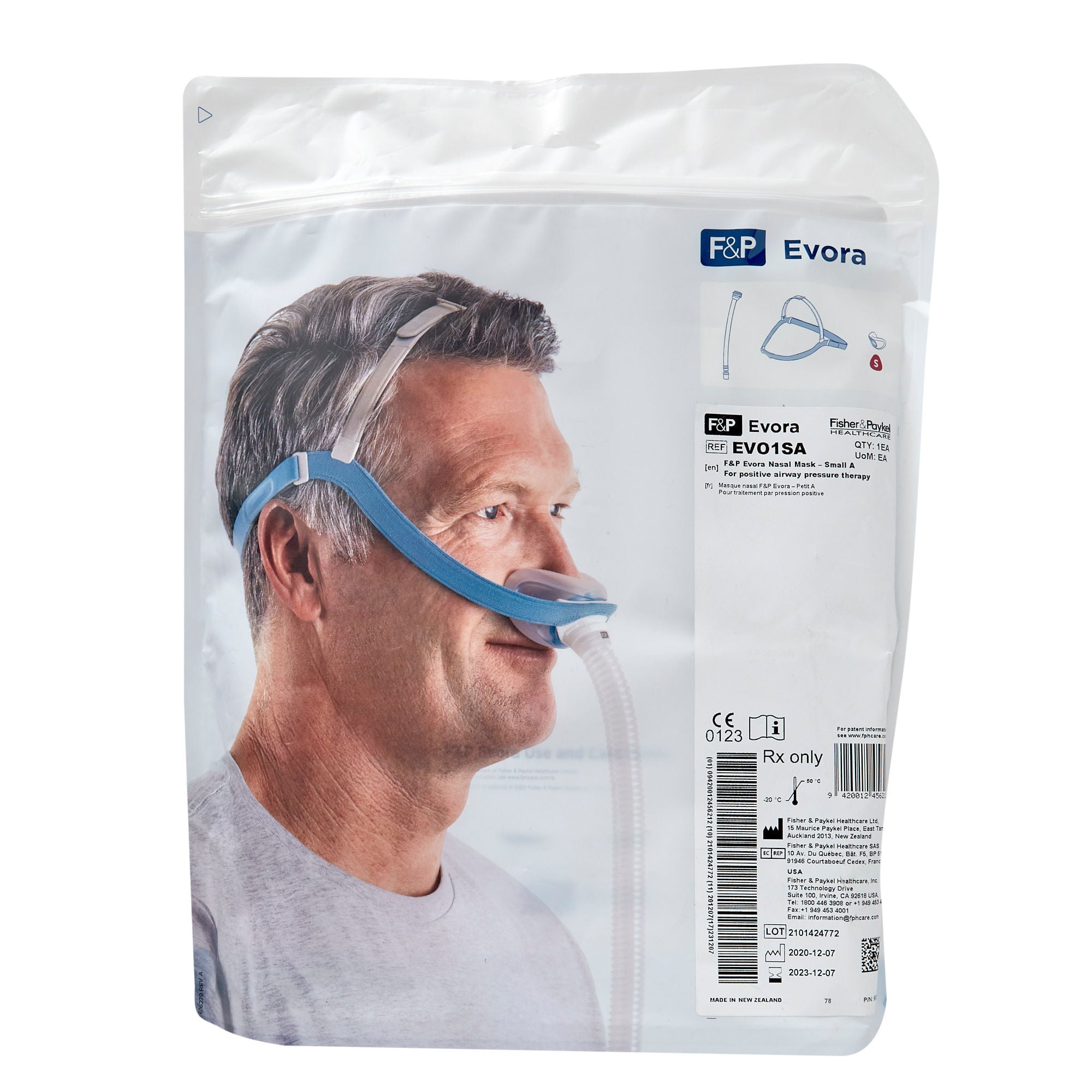 Fisher & Paykel - EVO1SA CPAP Mask Kit CPAP Mask Kit Evora™ Nasal Style Small Cushion Adult