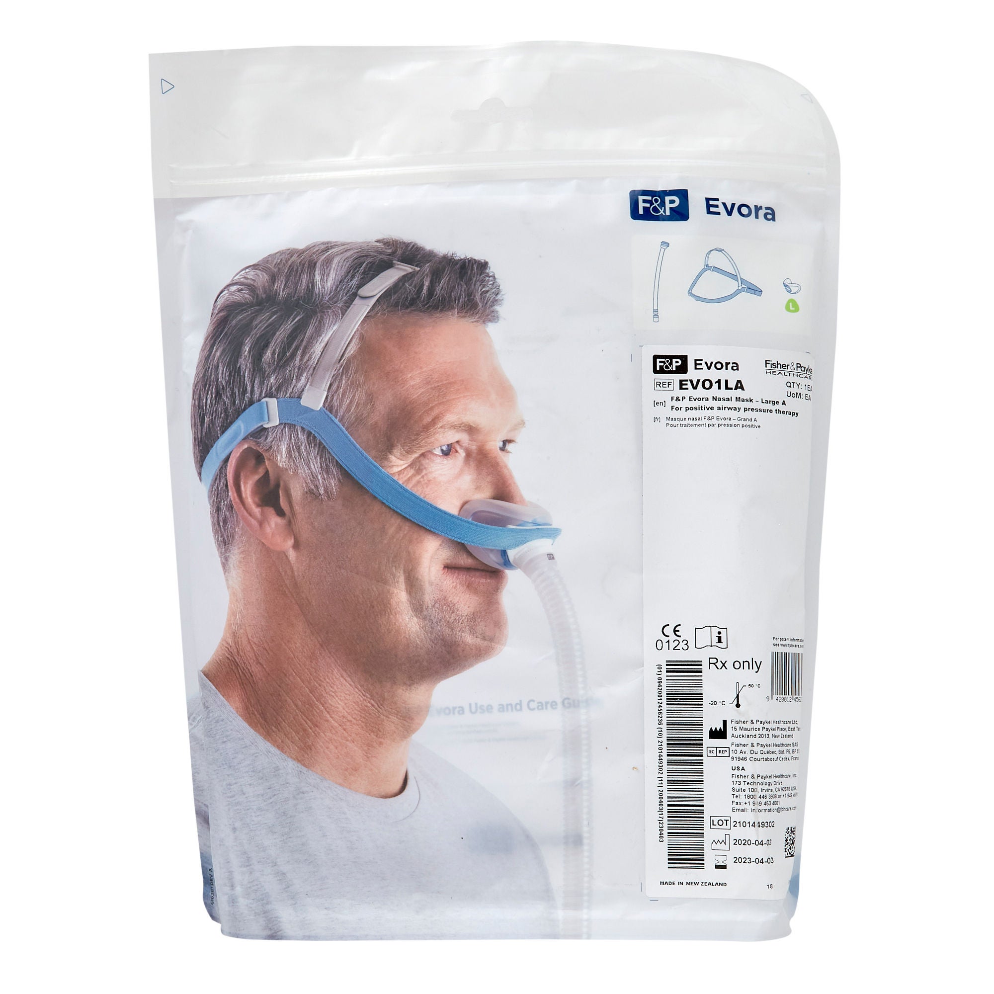 Fisher & Paykel - EVO1LA CPAP Mask Kit CPAP Mask Kit Evora™ Nasal Style Large Cushion Adult