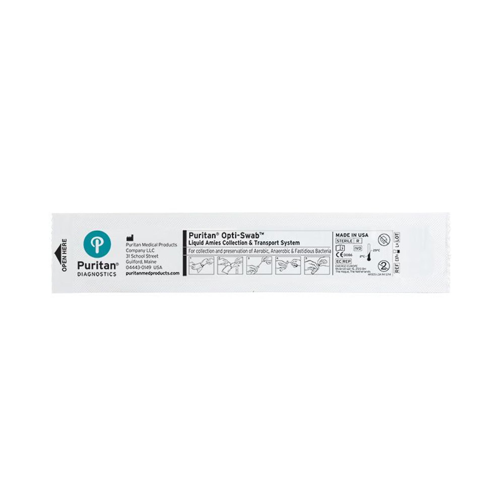 Puritan Medical Products - LA-117 Puritan® Opti-Swab™ Specimen Collection and Transport System 100 mm Breakpoint from Tip End Sterile
