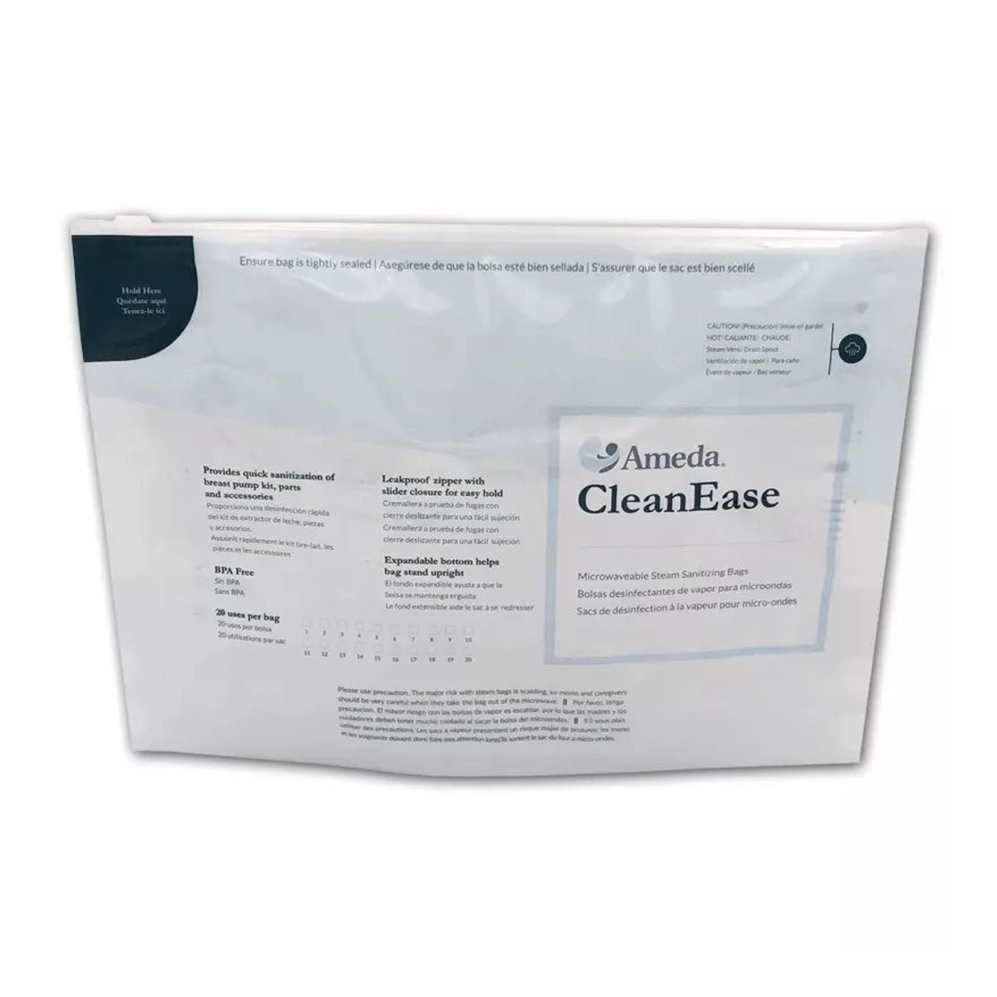 Ameda Inc - 800H03 Ameda® CleanEase Microwaveable Steam Sanitizing Bags