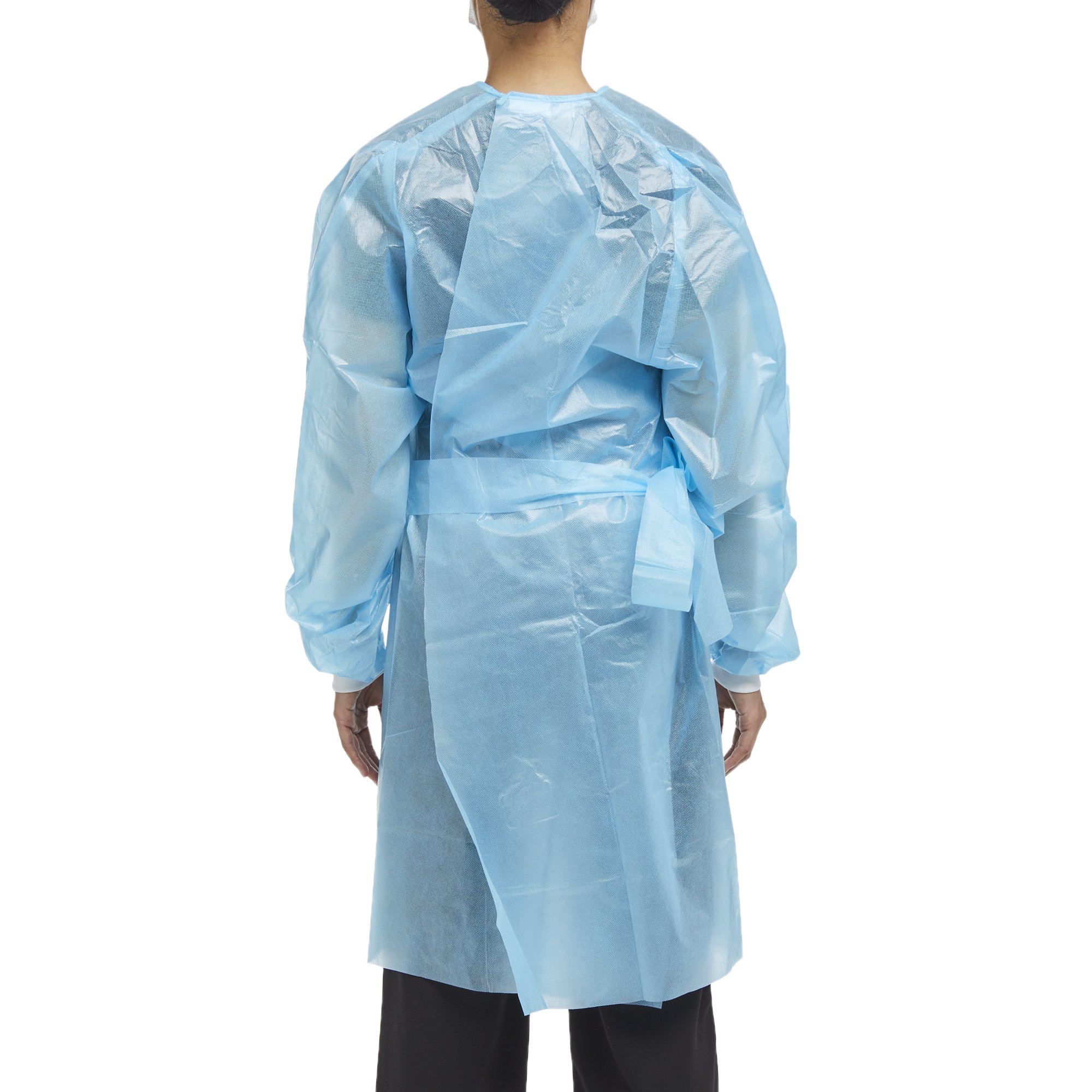 McKesson Brand 16-54KVM - McKesson Full Back Chemotherapy Procedure Gown, Medium - 10/Bag, 30/Case