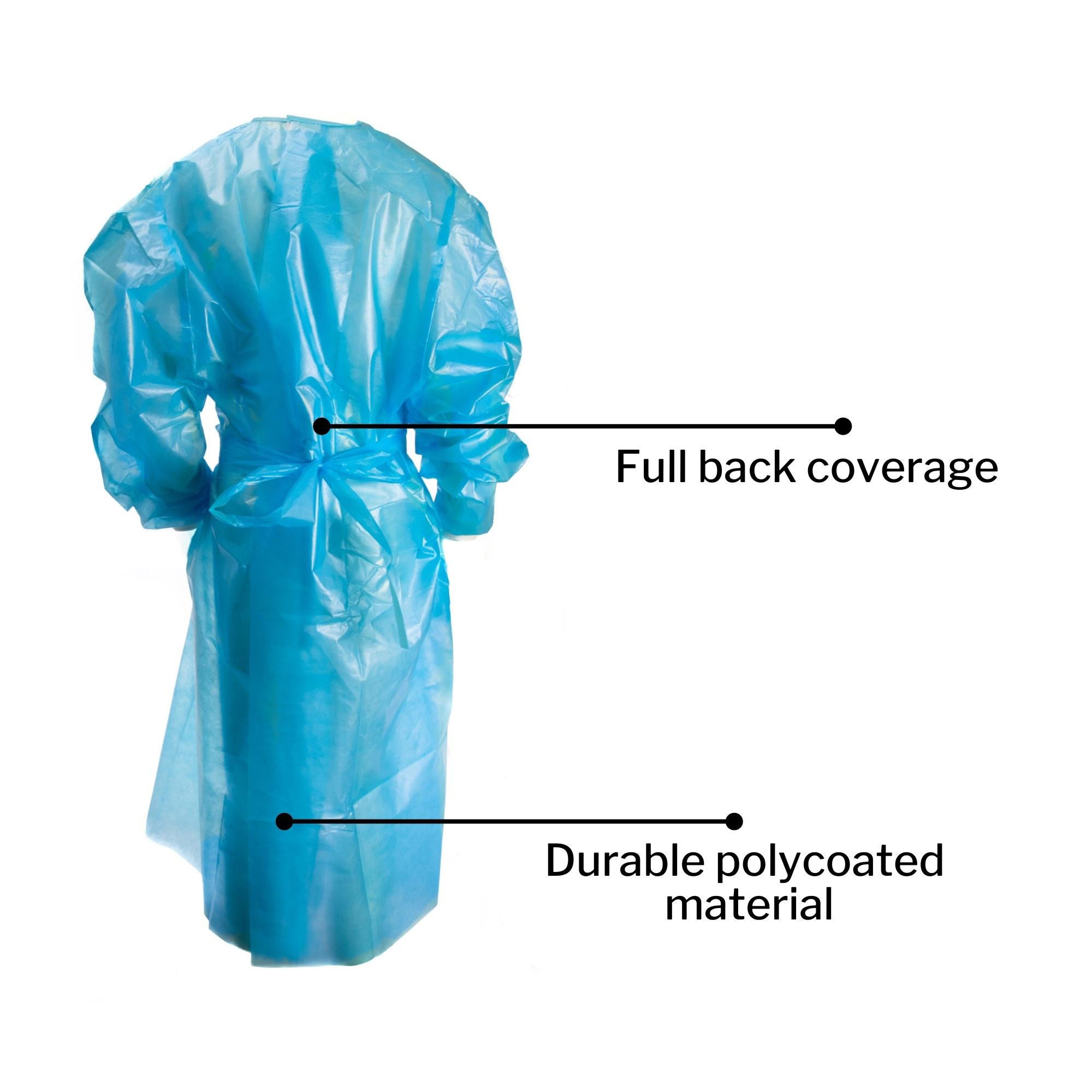 McKesson Brand - 16-54KVL McKesson Full Back Chemotherapy Procedure Gown