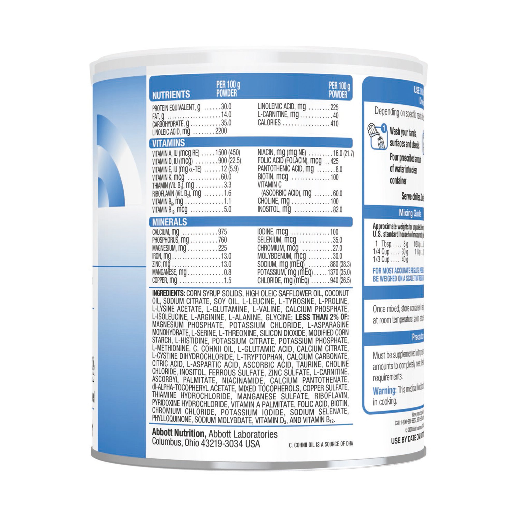 Abbott Nutrition 67054 - Phenex®-2 Amino Acid–Modified Medical Food for PKU - 1/Each, 6/Case