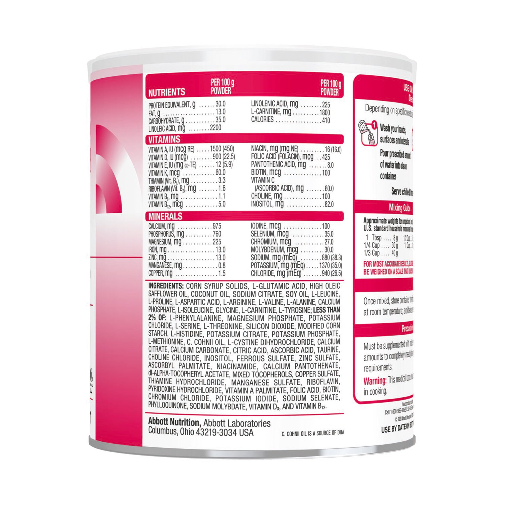 Abbott Nutrition 67038 - Glutarex®-2 Amino Acid–Modified Medical Food for Glutaric Aciduria Type I - 1/Each, 6/Case