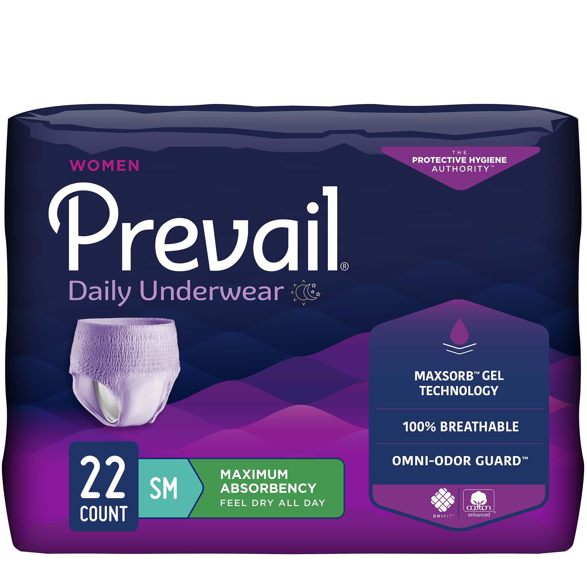 First Quality Products LLC PWC-511 - Prevail® Daily Underwear Maximum Absorbent Underwear, Small - 22/Bag, 88/Case